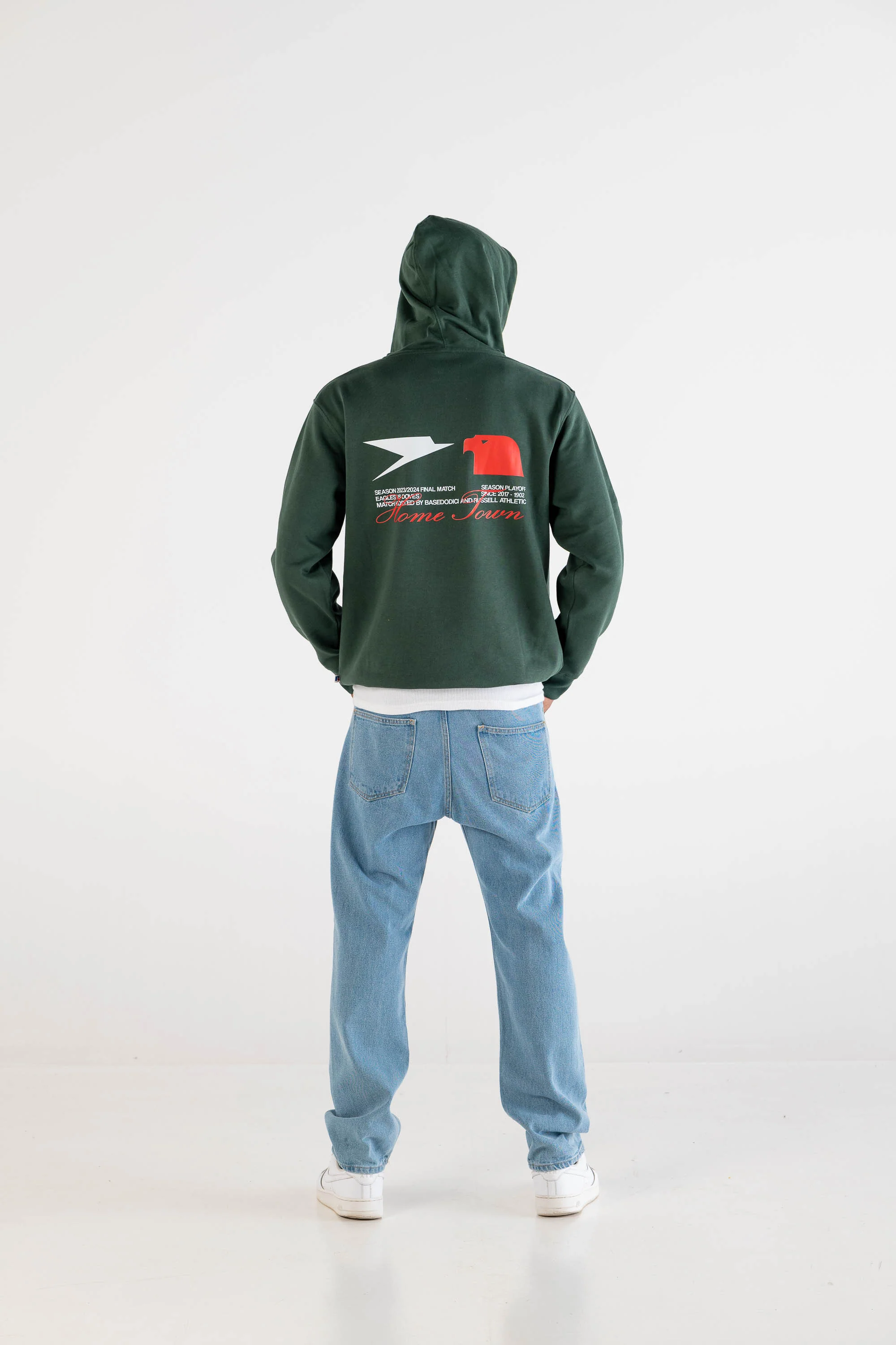 Hoodie "RUSSELLxBASEDODICI" Touchdown Green - Image 6