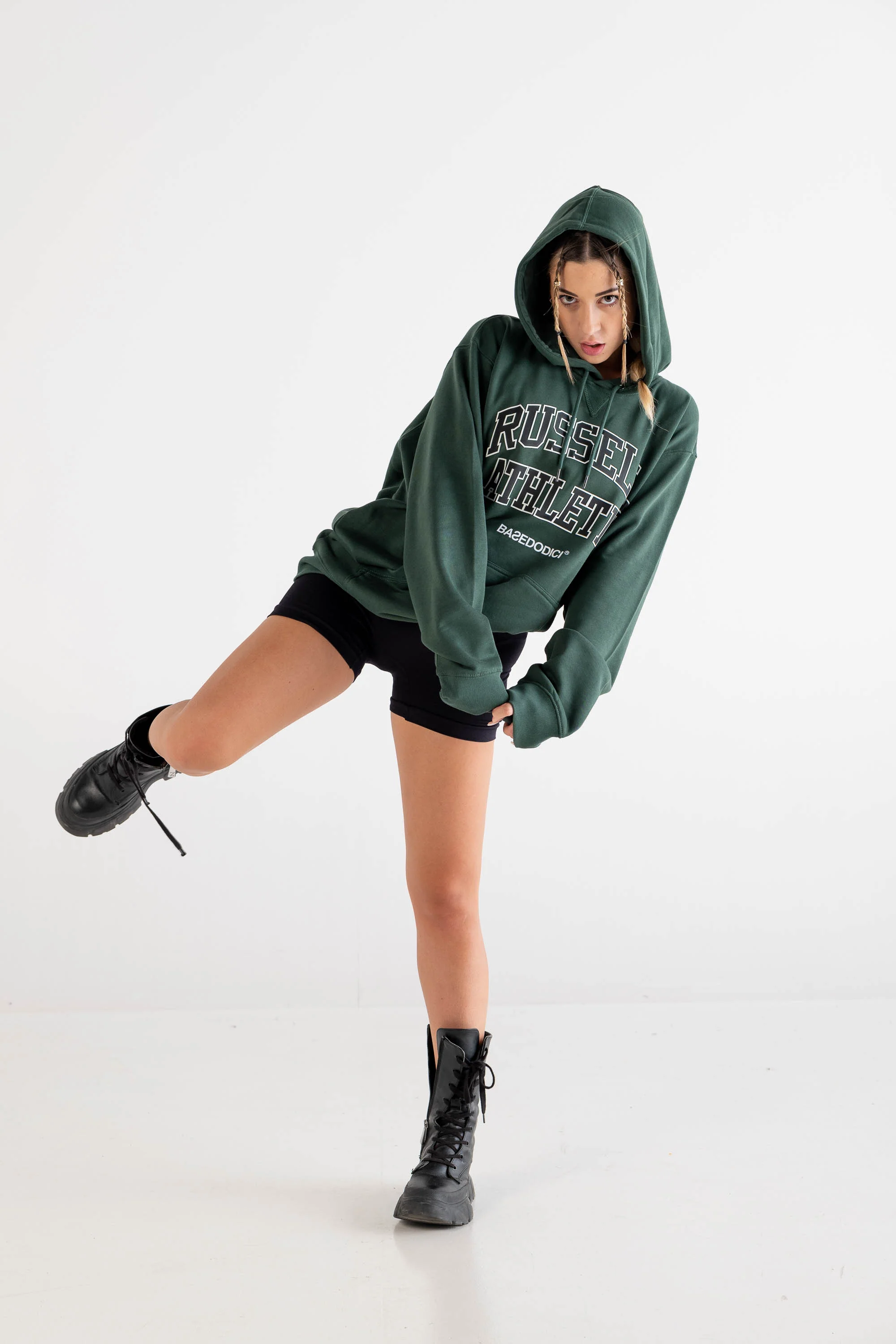 Hoodie "RUSSELLxBASEDODICI" Touchdown Green - Image 7