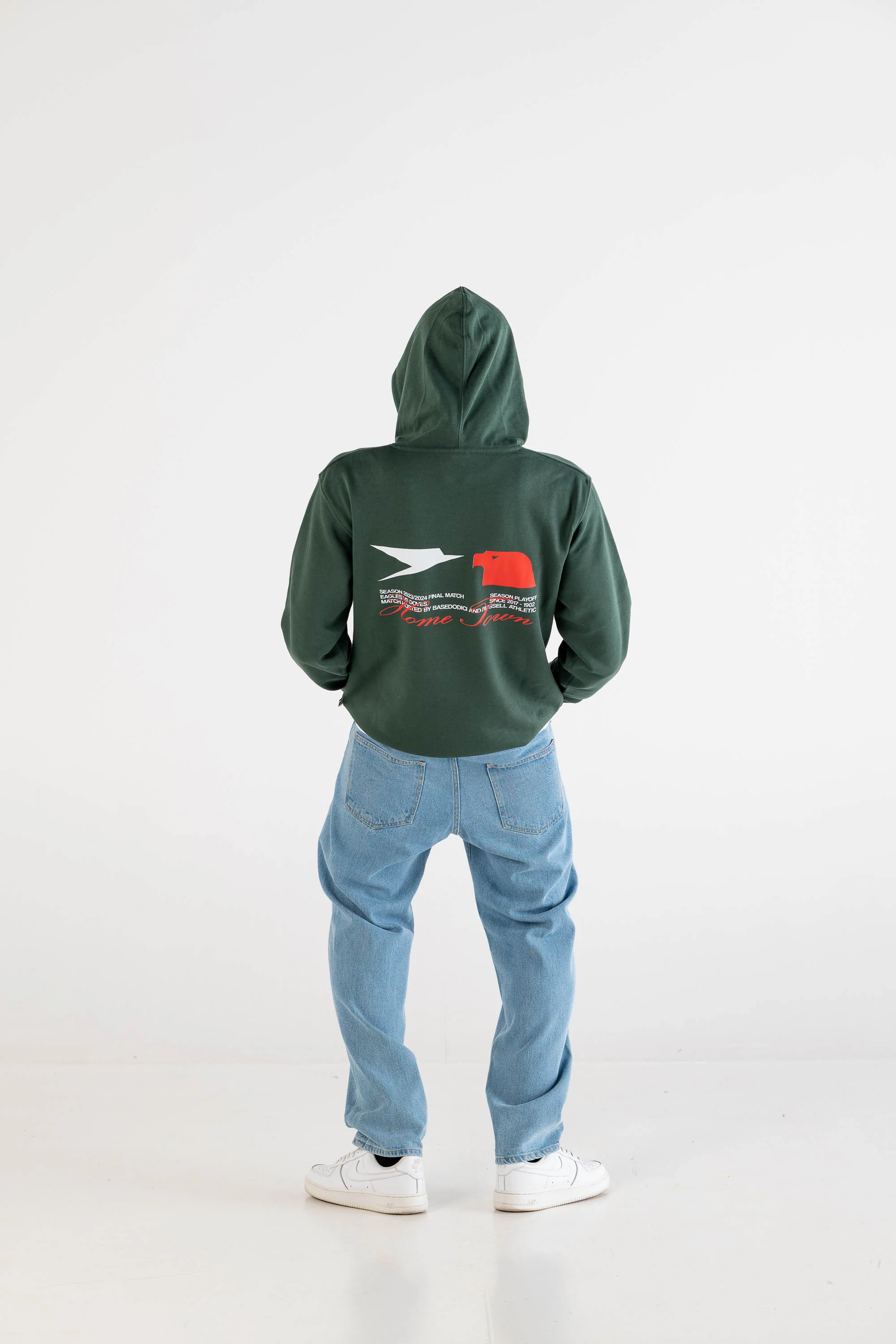 Hoodie "RUSSELLxBASEDODICI" Touchdown Green - Image 9