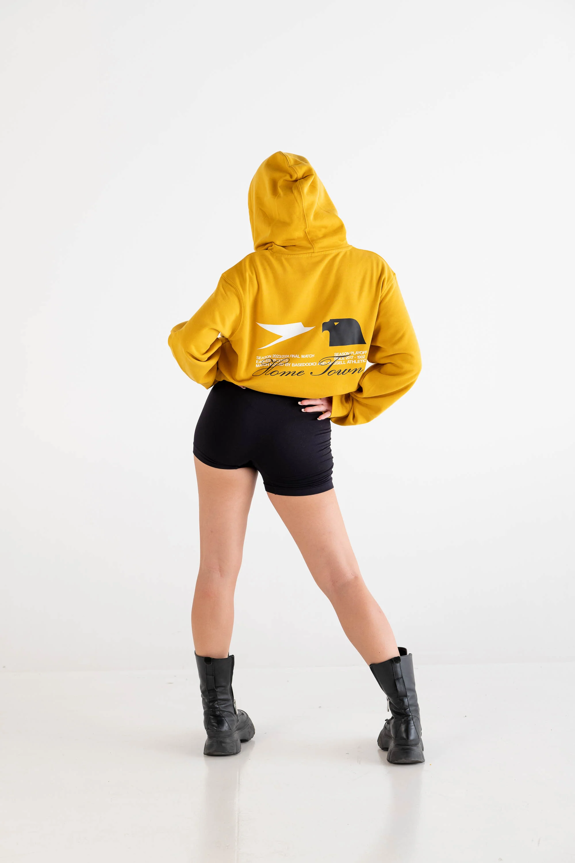 Hoodie "RUSSELLxBASEDODICI" Touchdown Yellow - Image 10
