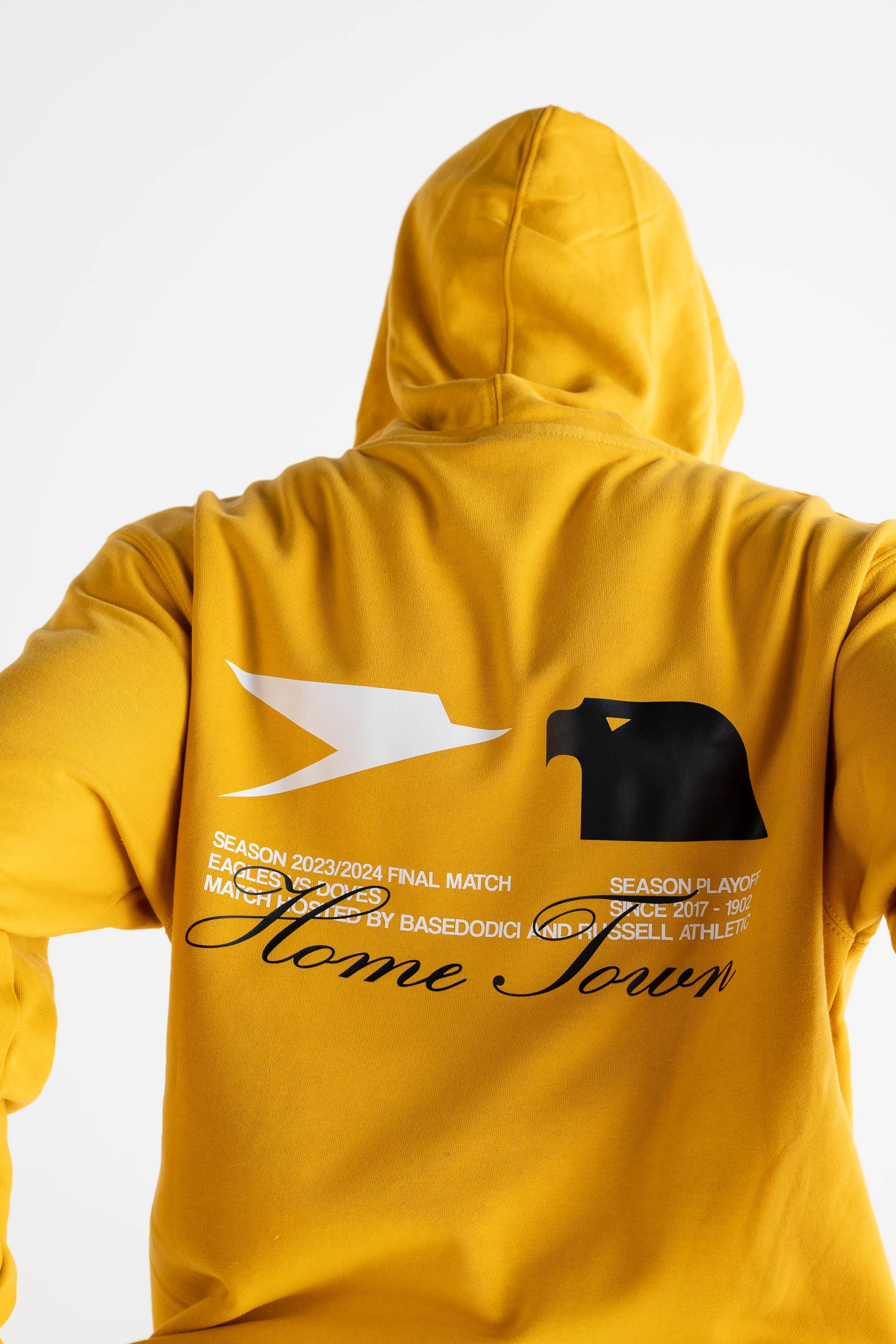 Hoodie "RUSSELLxBASEDODICI" Touchdown Yellow - Image 12