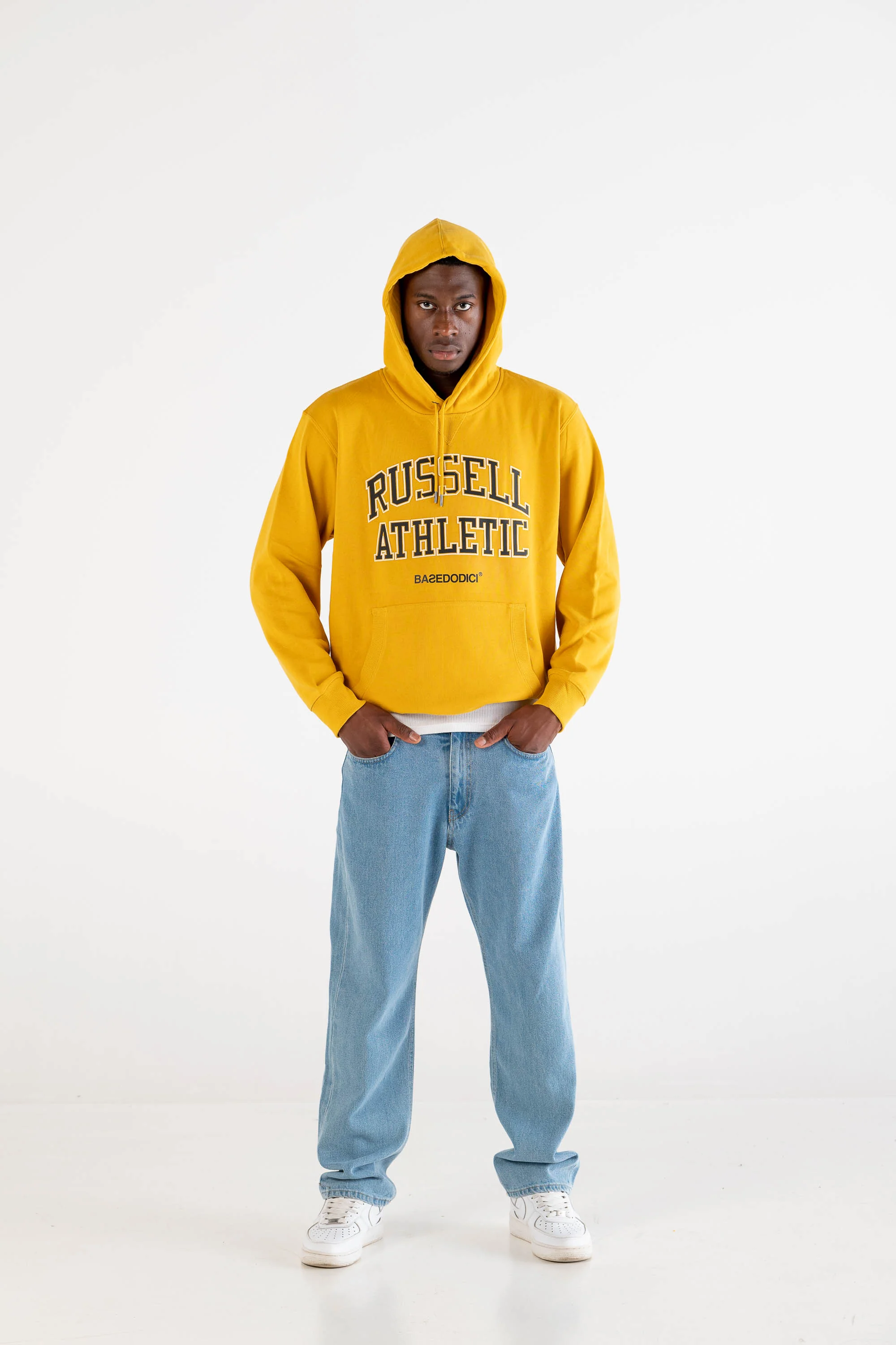 Hoodie "RUSSELLxBASEDODICI" Touchdown Yellow - Image 4