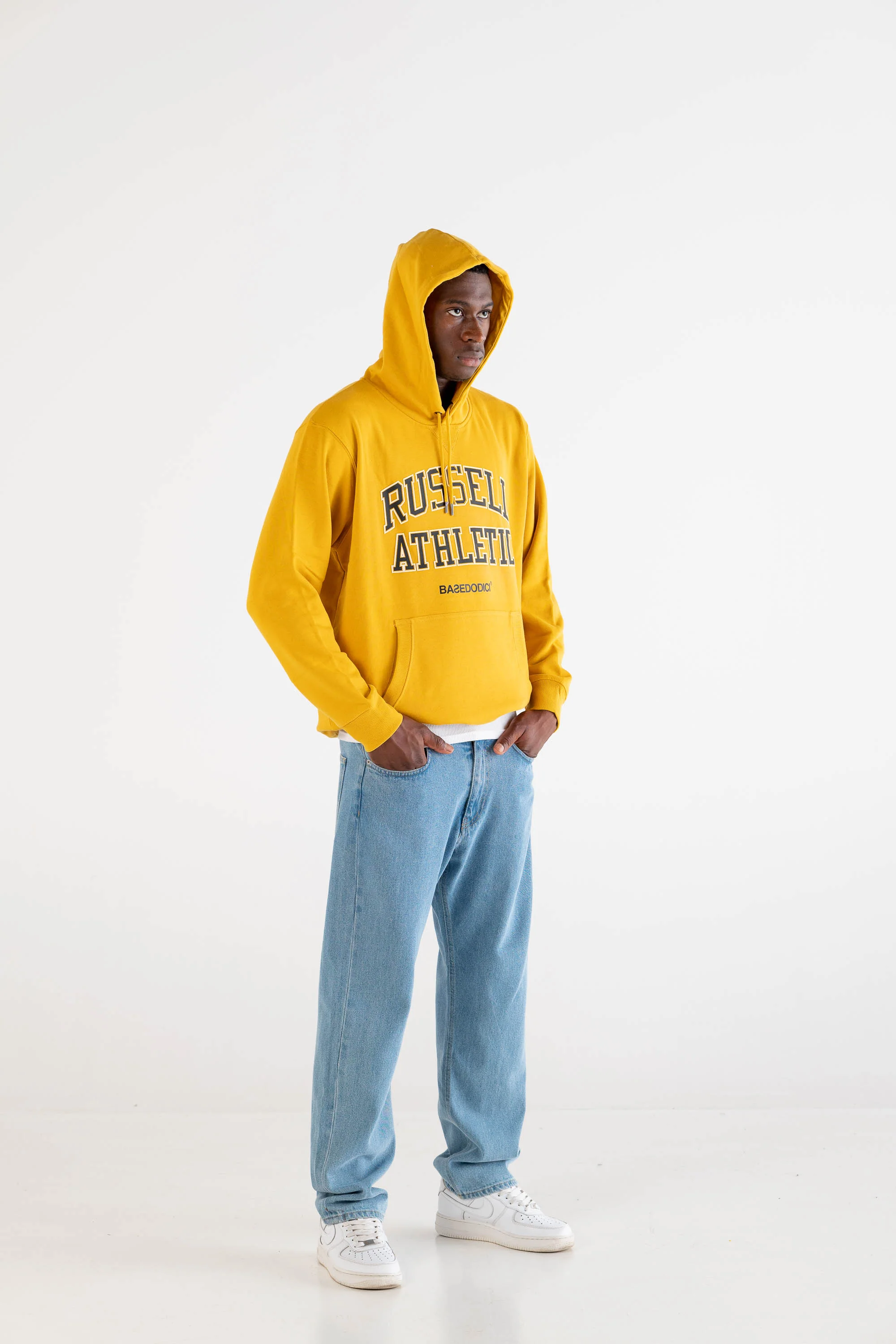 Hoodie "RUSSELLxBASEDODICI" Touchdown Yellow - Image 5