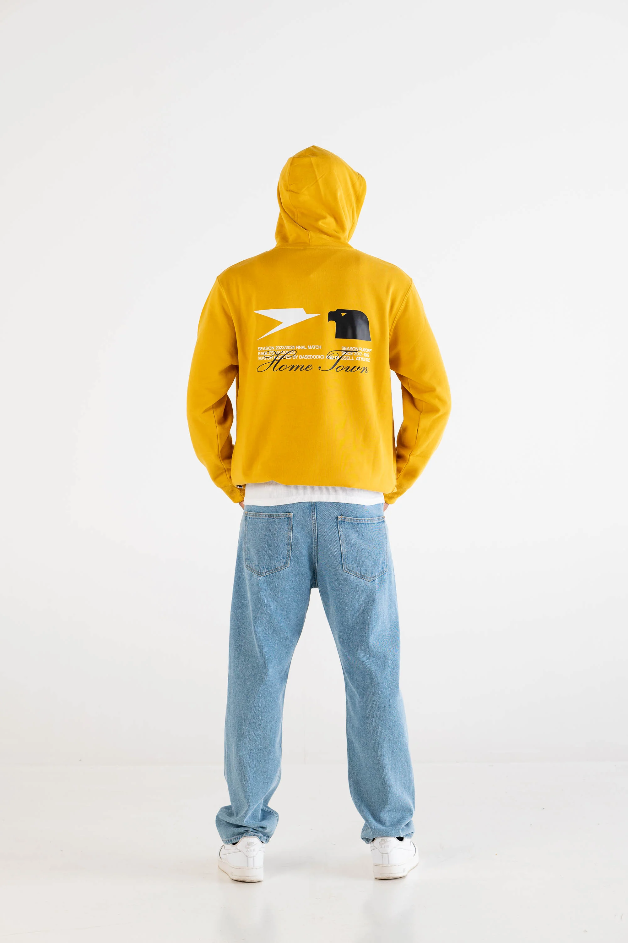 Hoodie "RUSSELLxBASEDODICI" Touchdown Yellow - Image 6