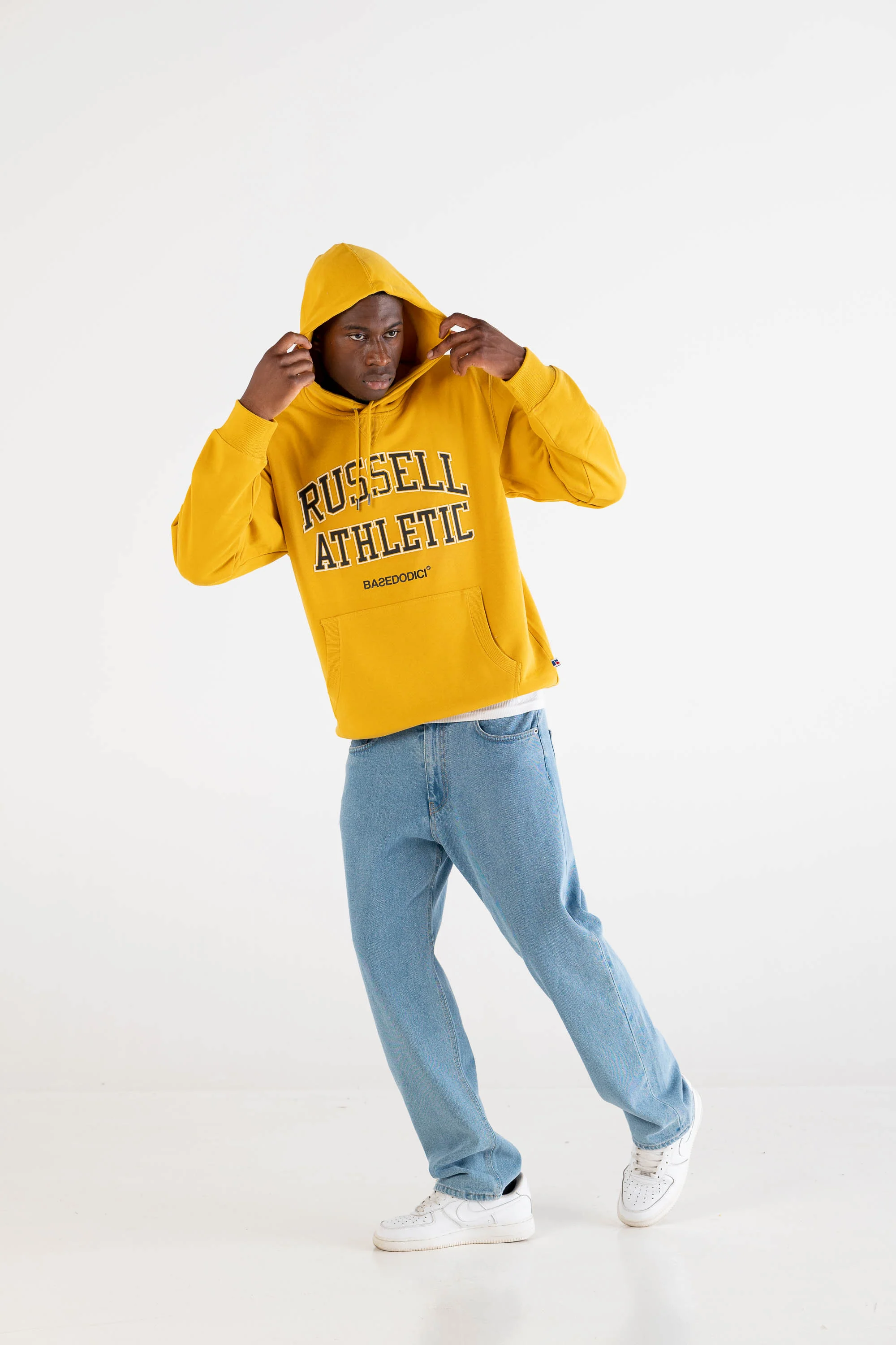 Hoodie "RUSSELLxBASEDODICI" Touchdown Yellow - Image 7