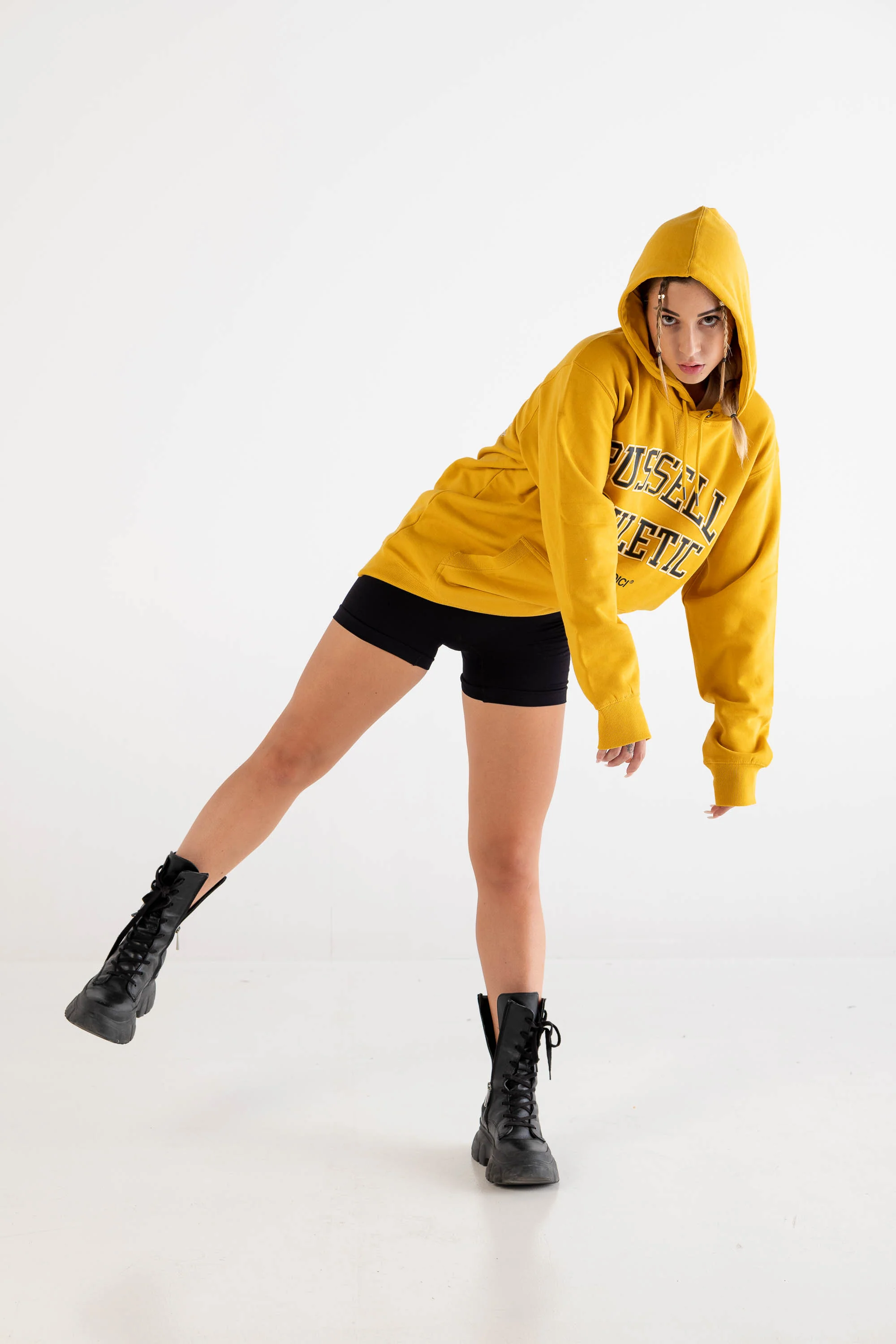 Hoodie "RUSSELLxBASEDODICI" Touchdown Yellow - Image 8