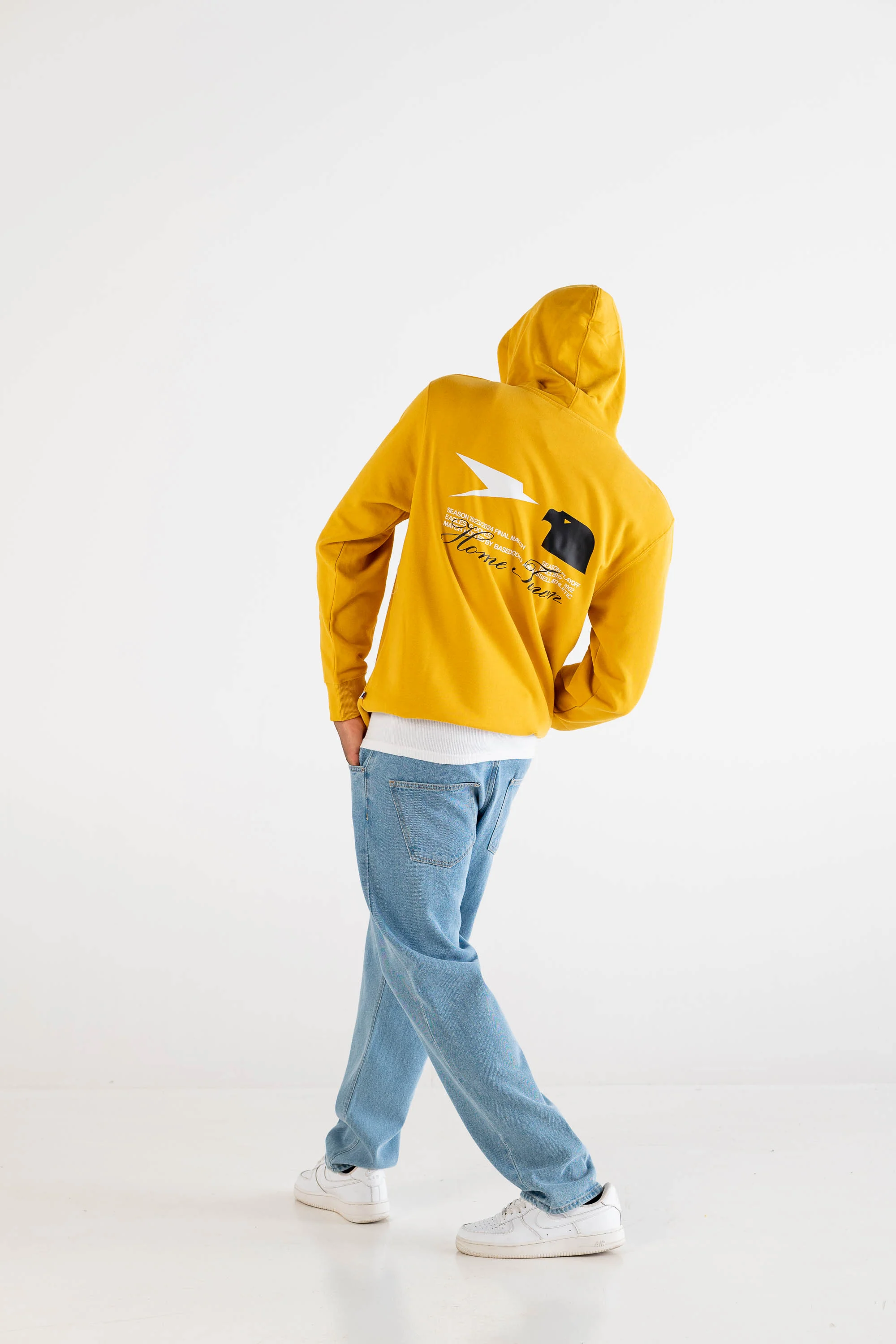 Hoodie "RUSSELLxBASEDODICI" Touchdown Yellow - Image 9