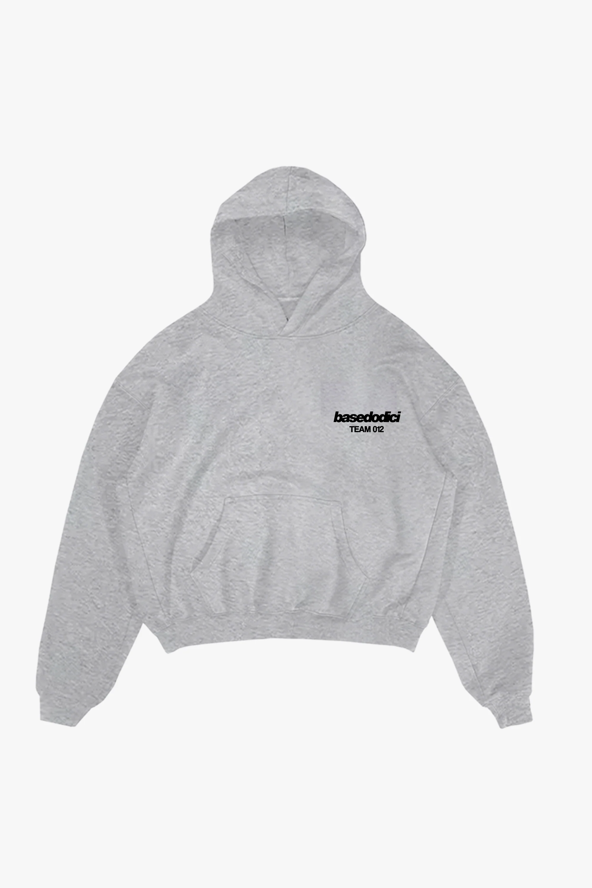 Hoodie "TEAM012" Back 12 AshGrey/Black - Image 8