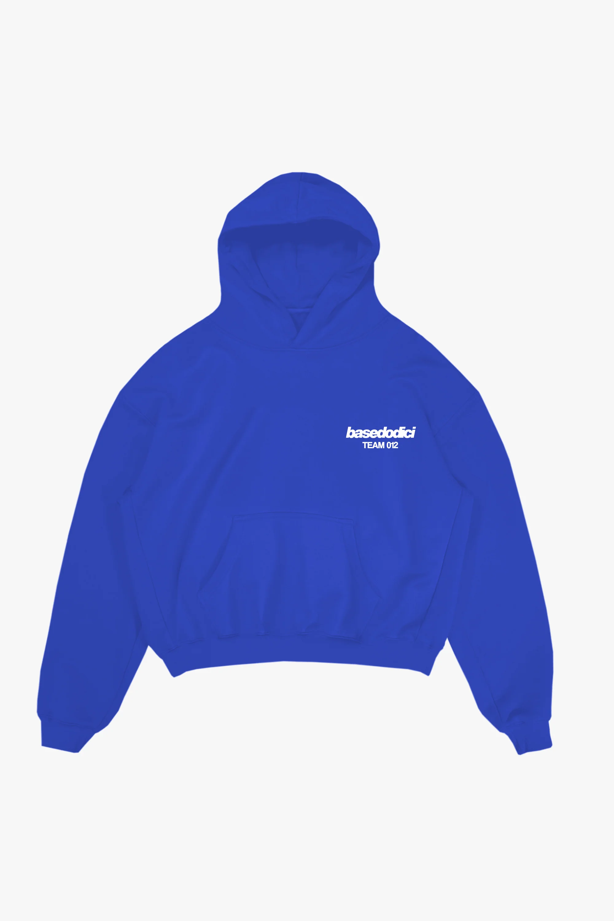 Hoodie "TEAM012" Back 12 Blue/White - Image 4