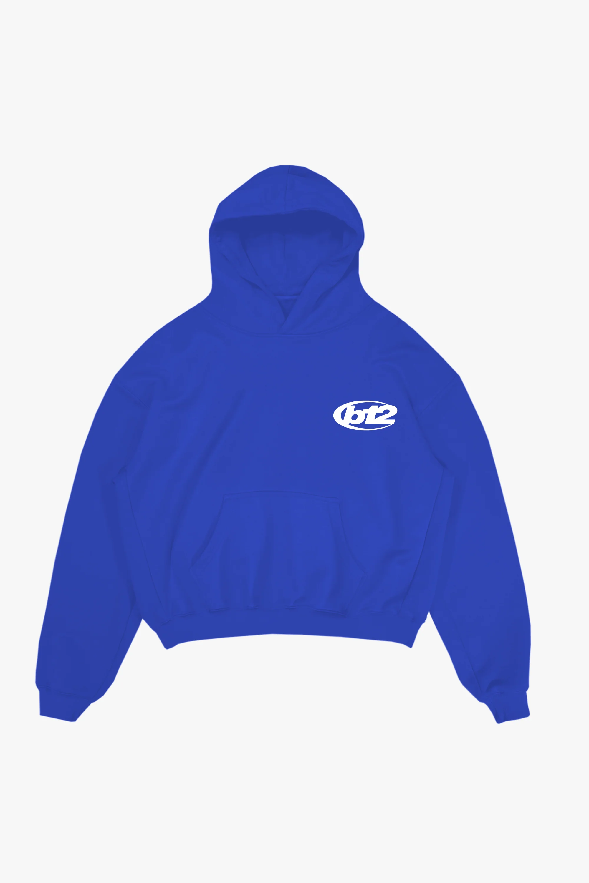 Hoodie "TEAM012" Back Logo Blue/White - Image 4