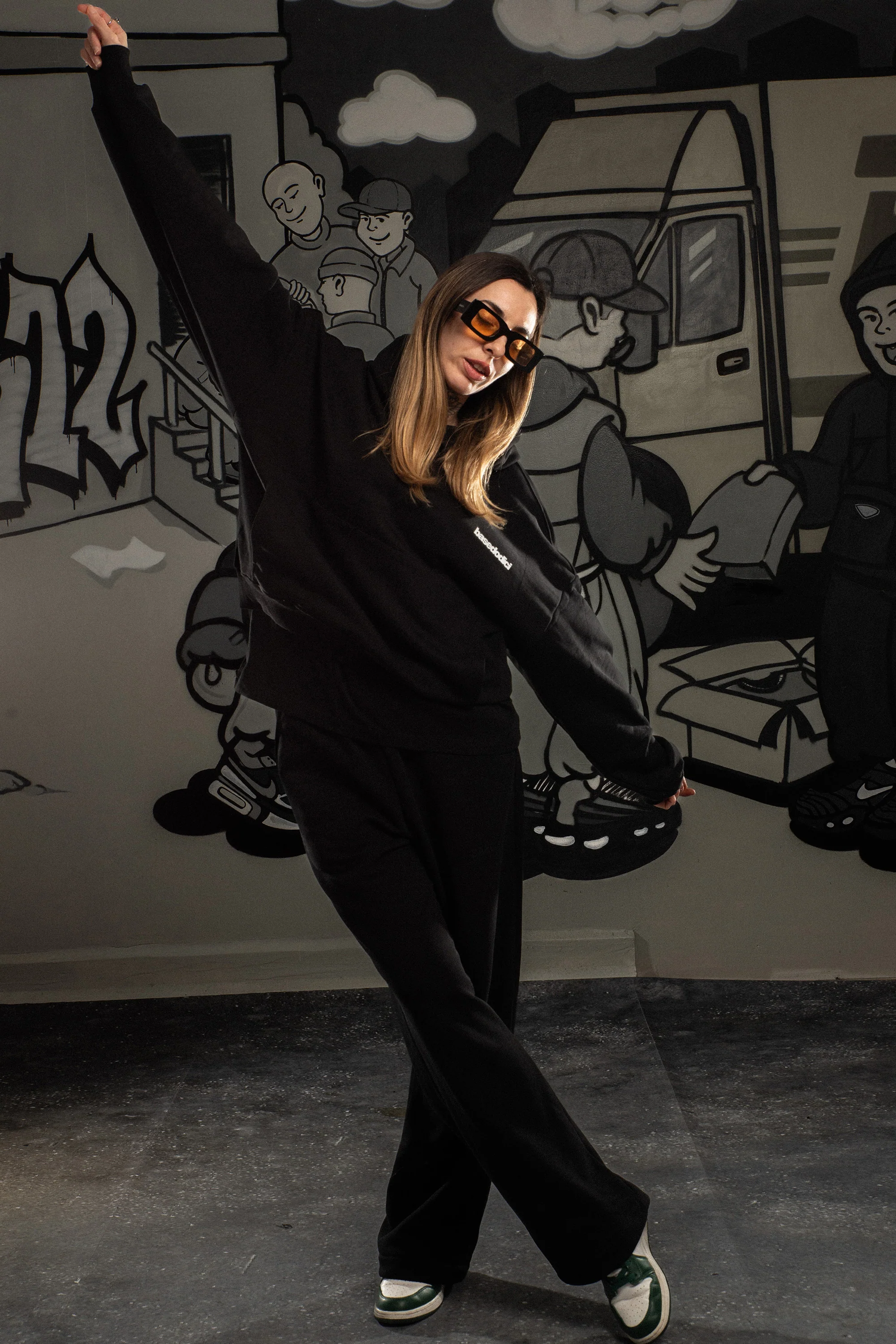 Hoodie "COMFY" FCK Black - Image 3