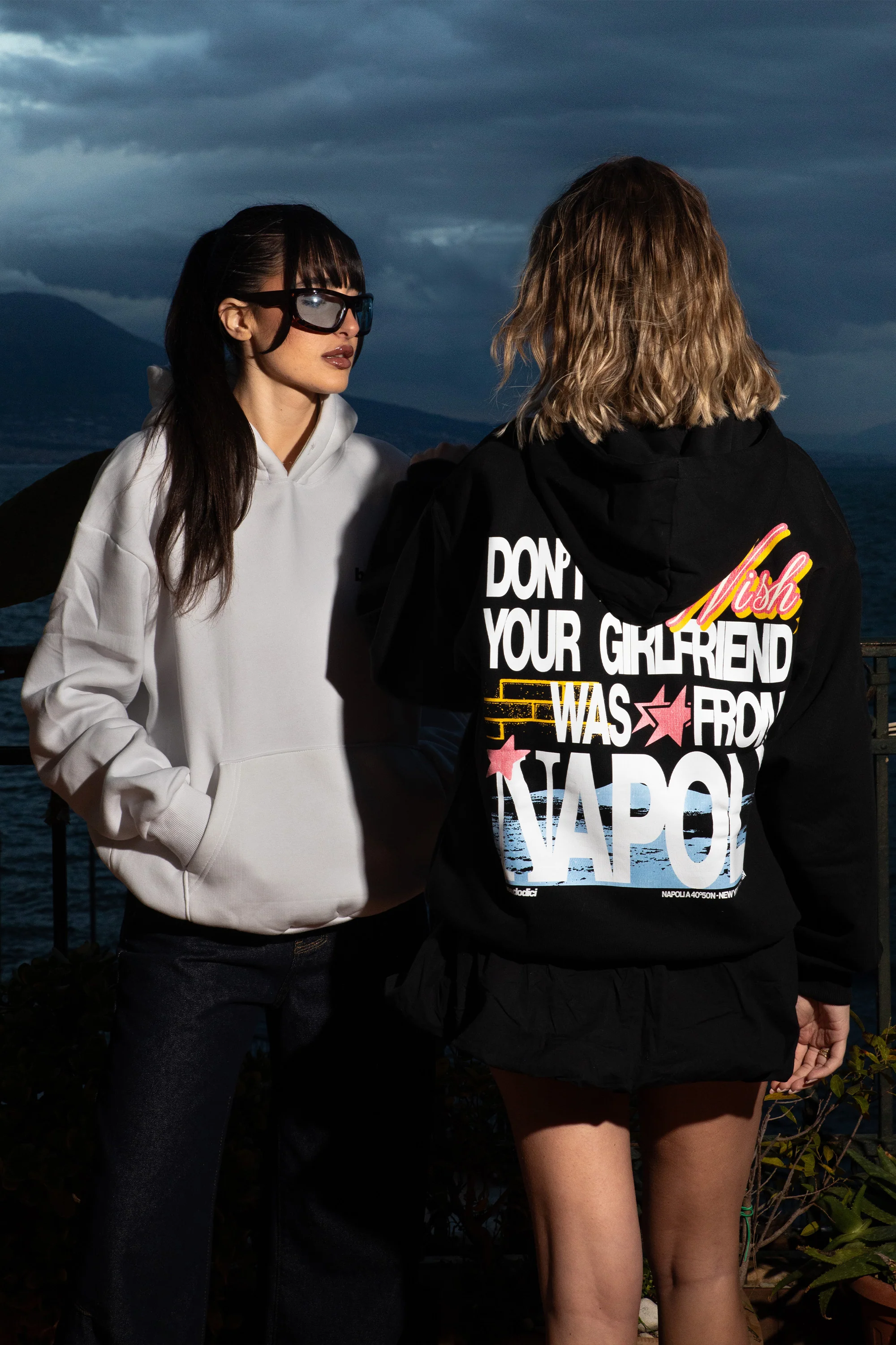 Hoodie “WISHYOUR” Girlfriend Black/Multi - Image 4