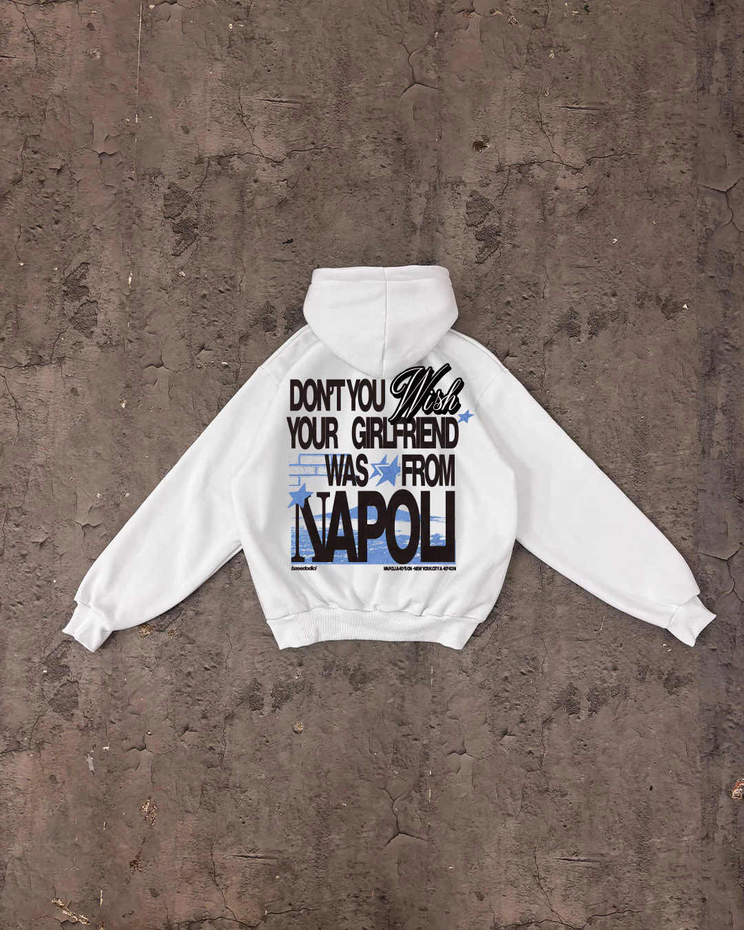 Hoodie “WISHYOUR” Girlfriend White - Image 4