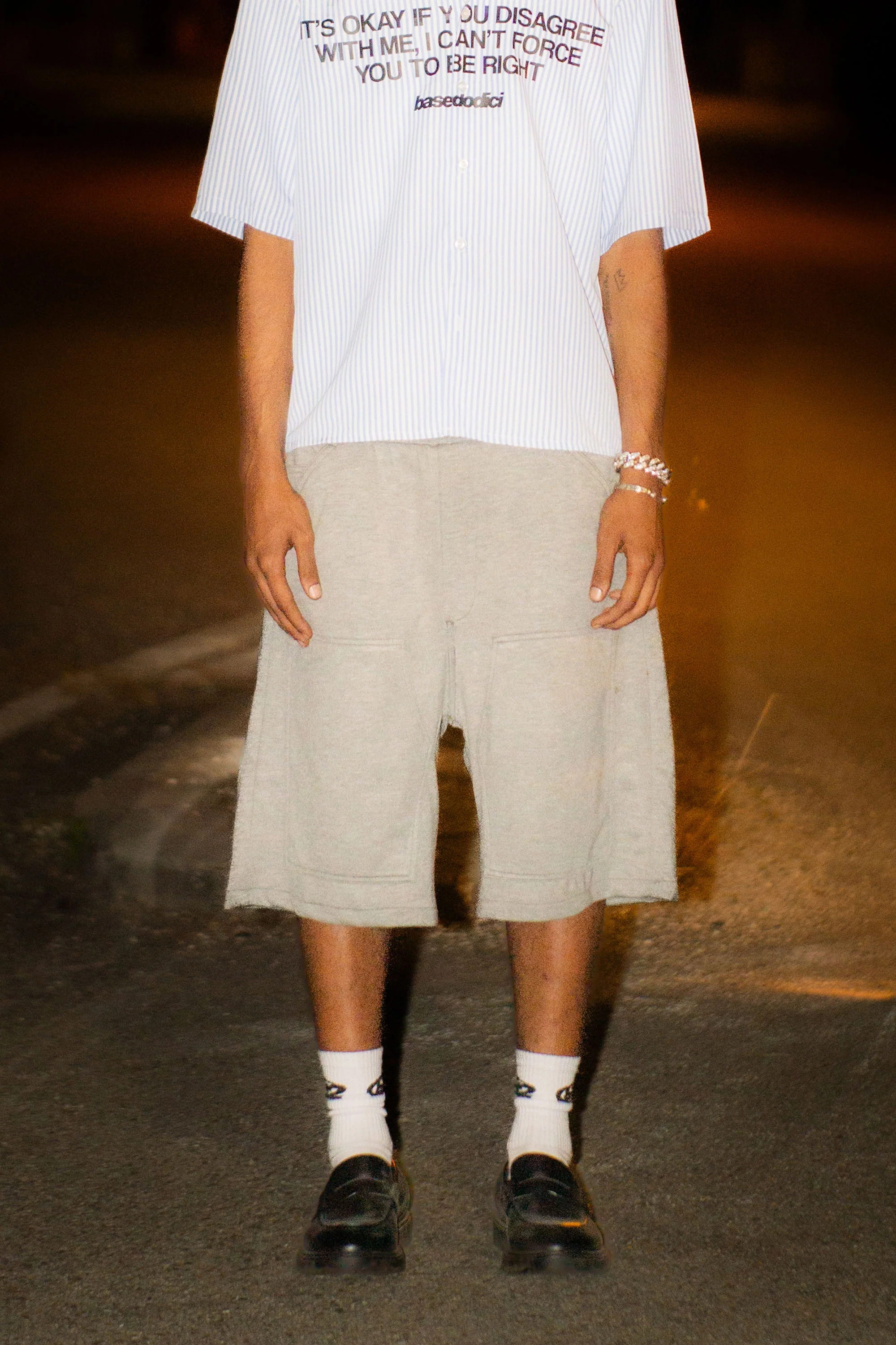 Jorts Comfy “LIVE FAST” Logo Grey - Image 3