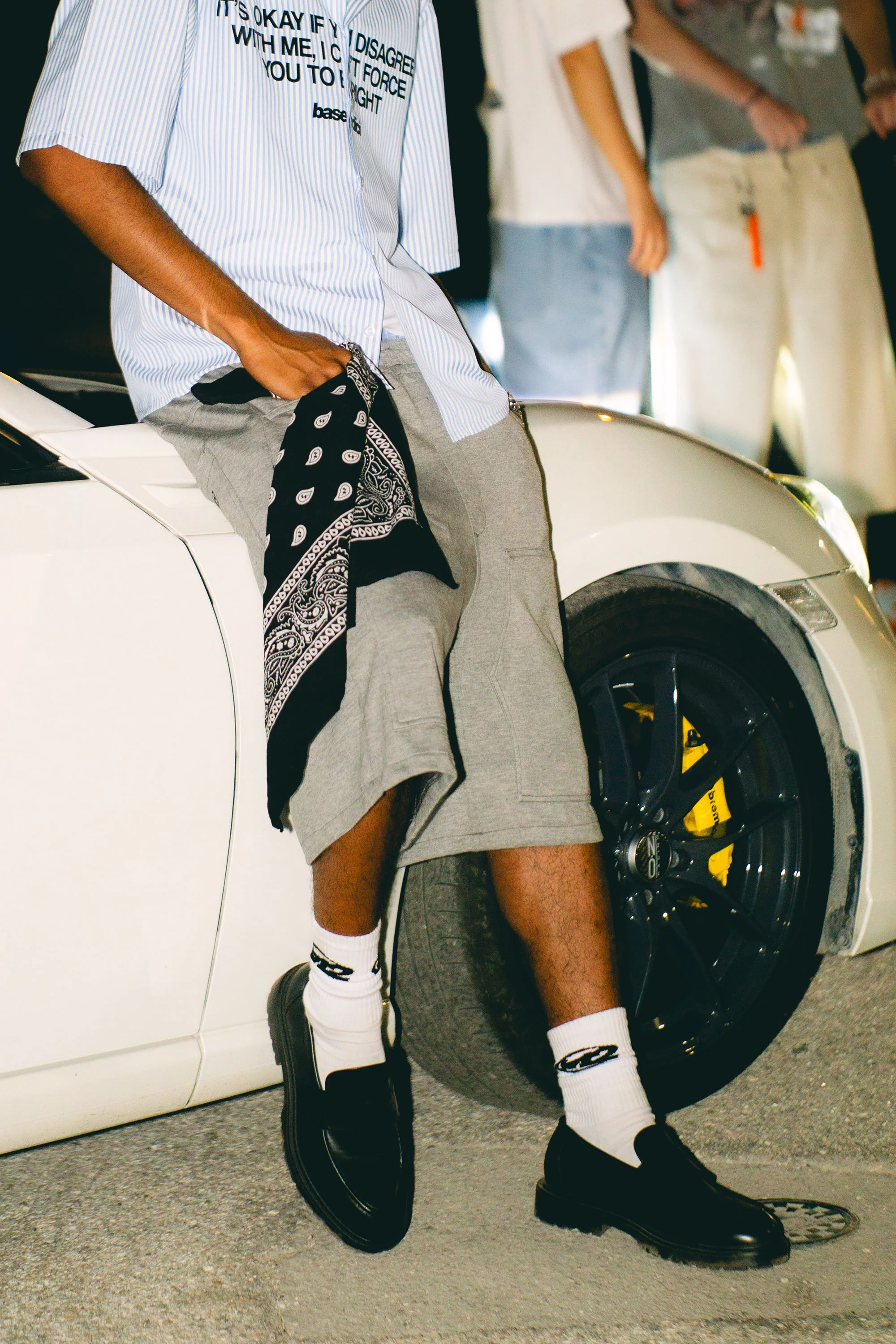 Jorts Comfy “LIVE FAST” Logo Grey - Image 4