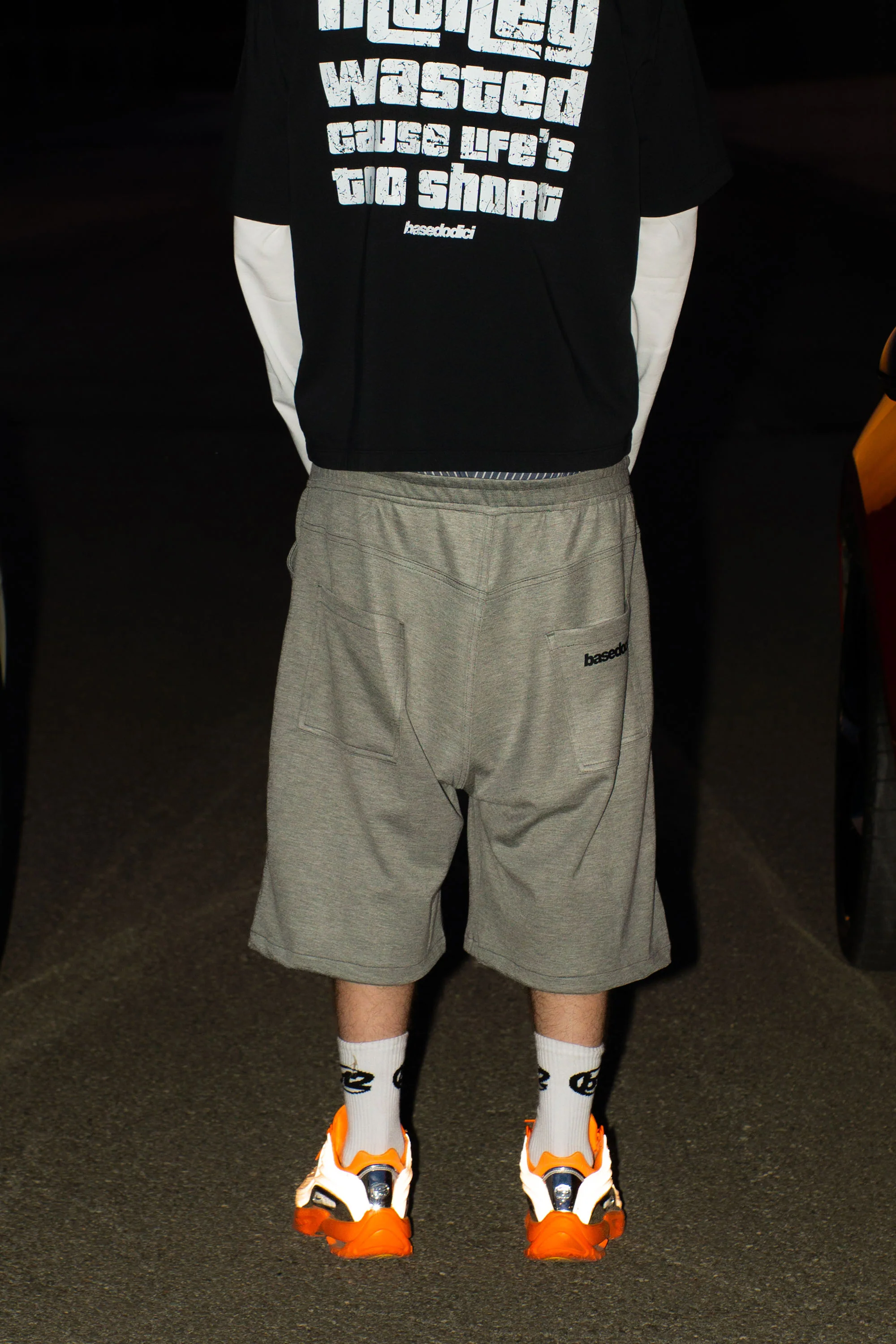 Jorts Comfy “LIVE FAST” Logo Grey - Image 9