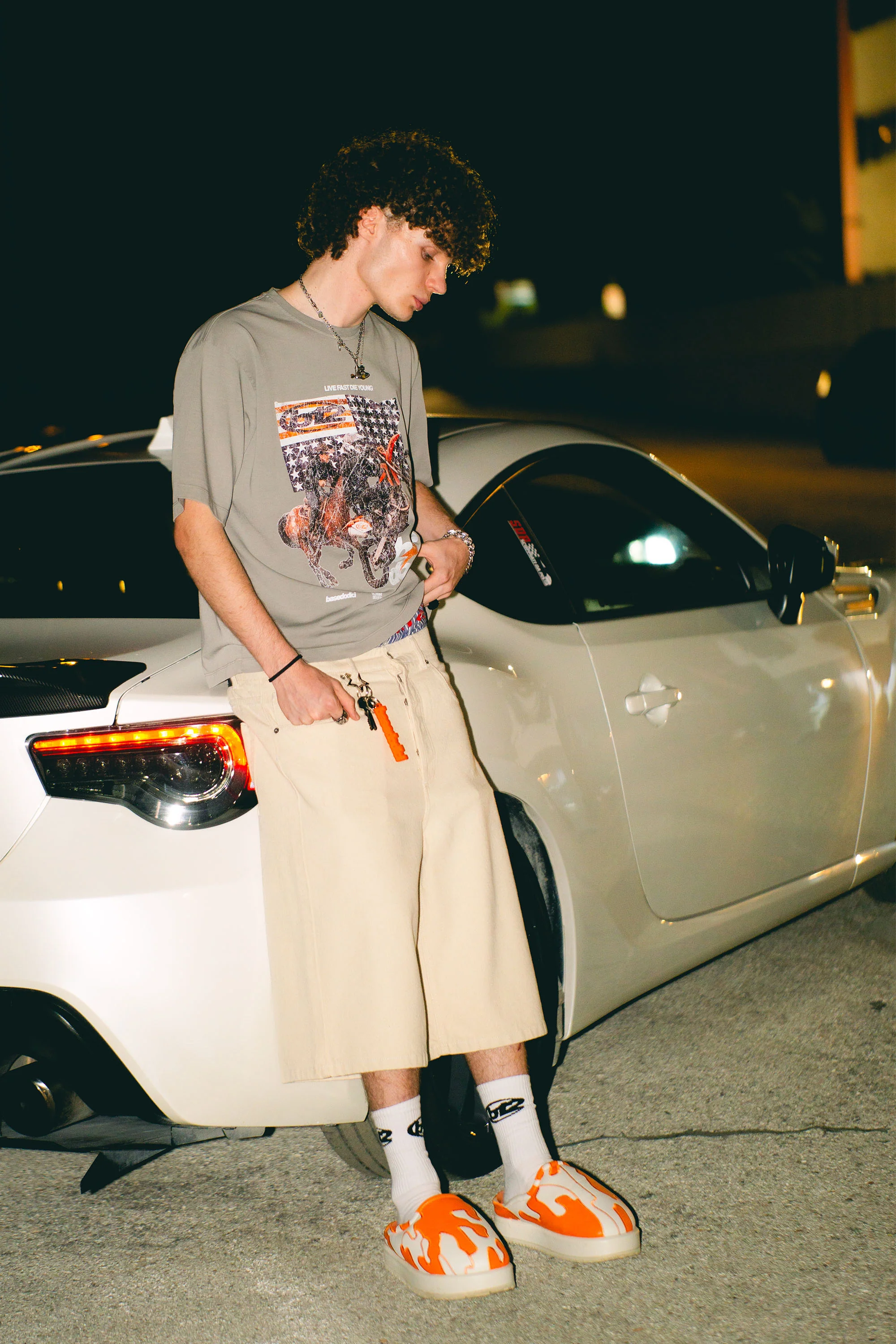 Jorts “LIVE FAST” B12 Cream - Image 2