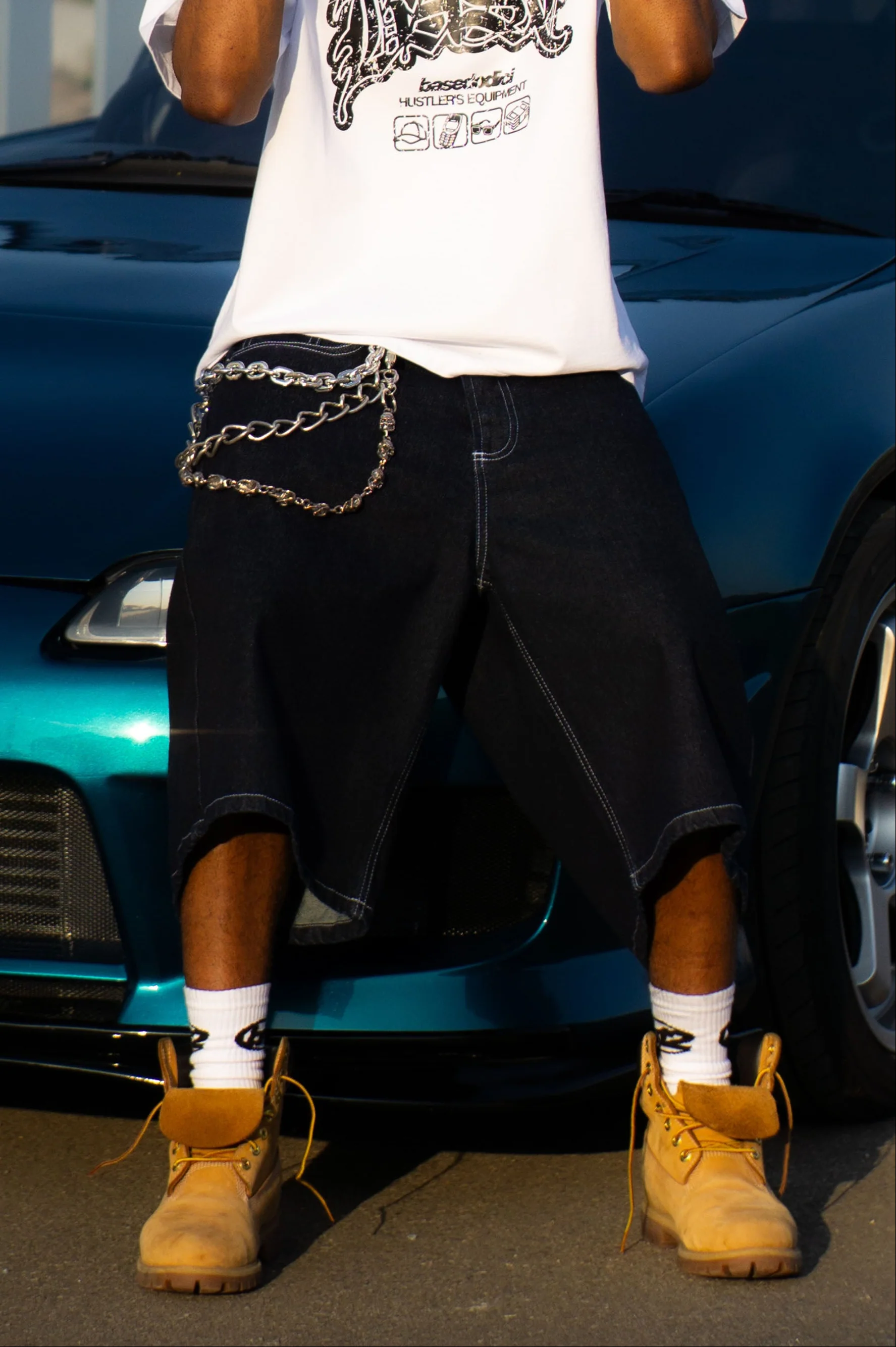 Jorts “LIVE FAST” B12 Denim Raw - Image 3