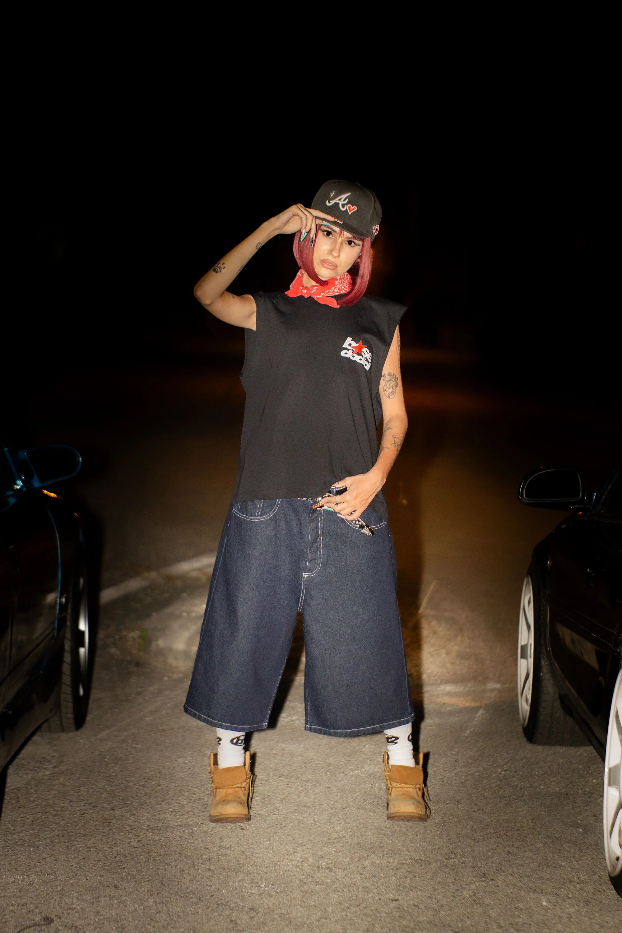 Jorts “LIVE FAST” B12 Denim Raw - Image 9