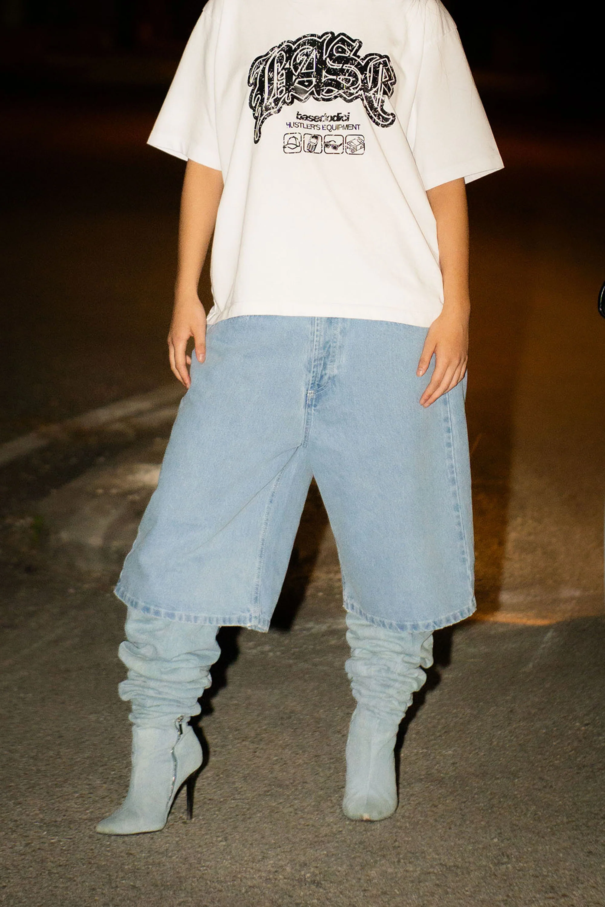 Jorts “LIVE FAST” B12 Light Blue - Image 10