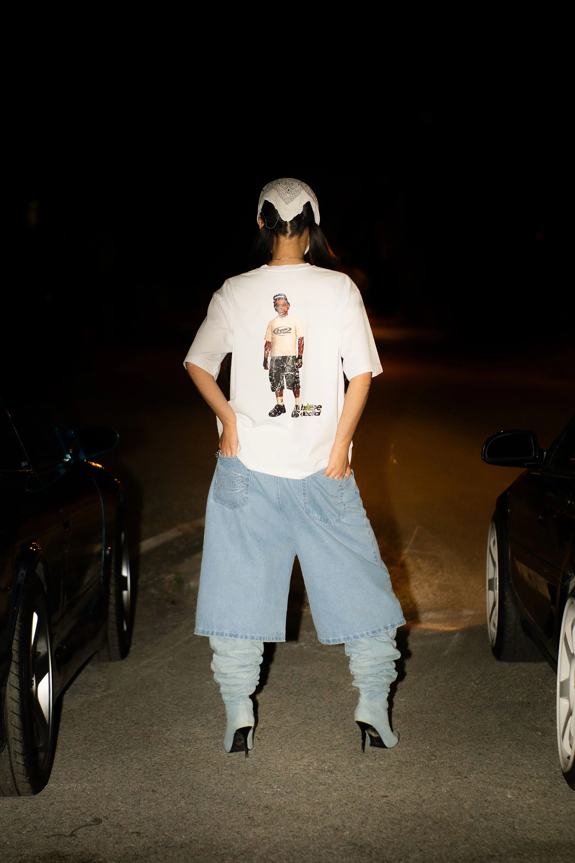 Jorts “LIVE FAST” B12 Light Blue - Image 13