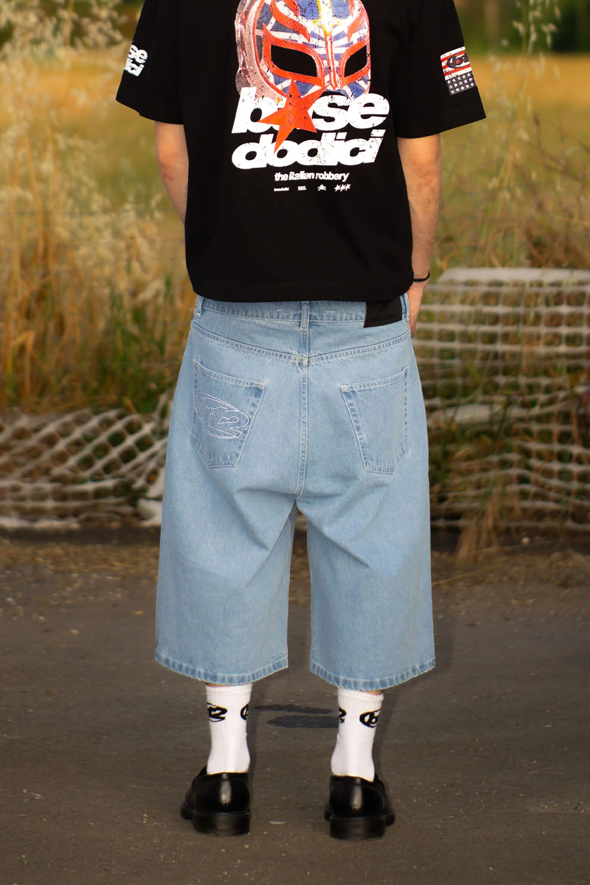 Jorts “LIVE FAST” B12 Light Blue - Image 2