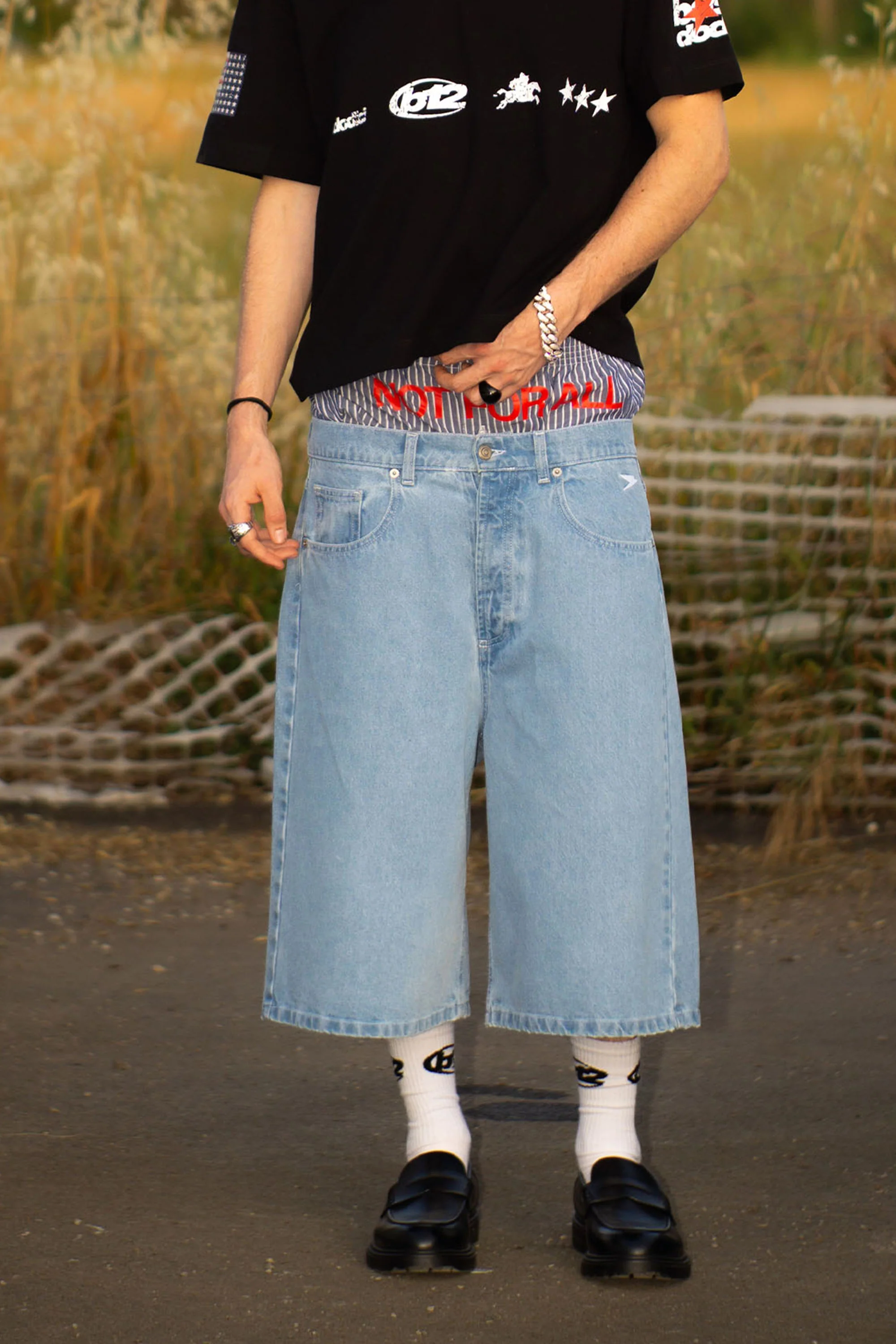 Jorts “LIVE FAST” B12 Light Blue - Image 3