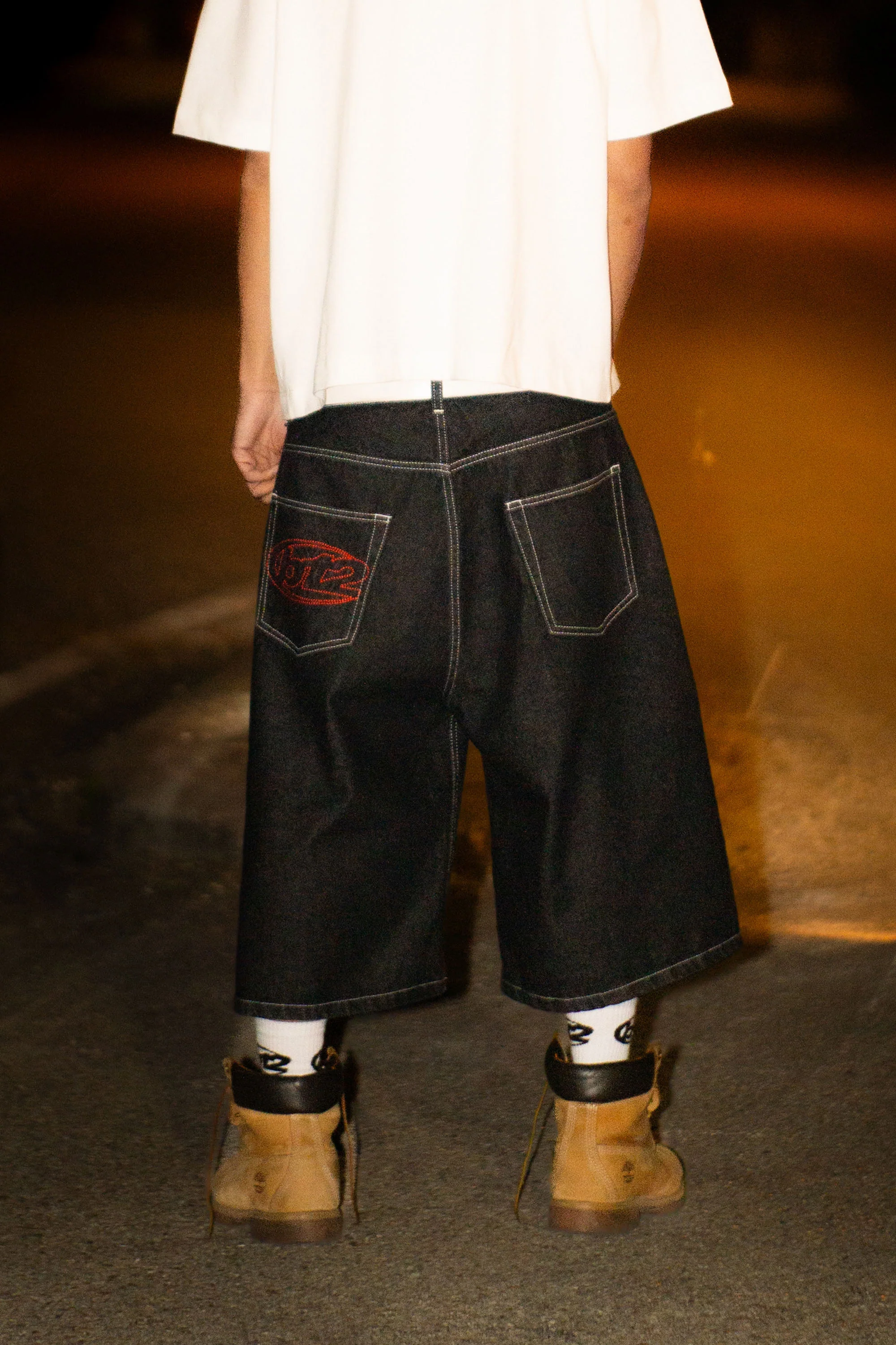 Jorts “LIVE FAST” B12 Raw Black - Image 2