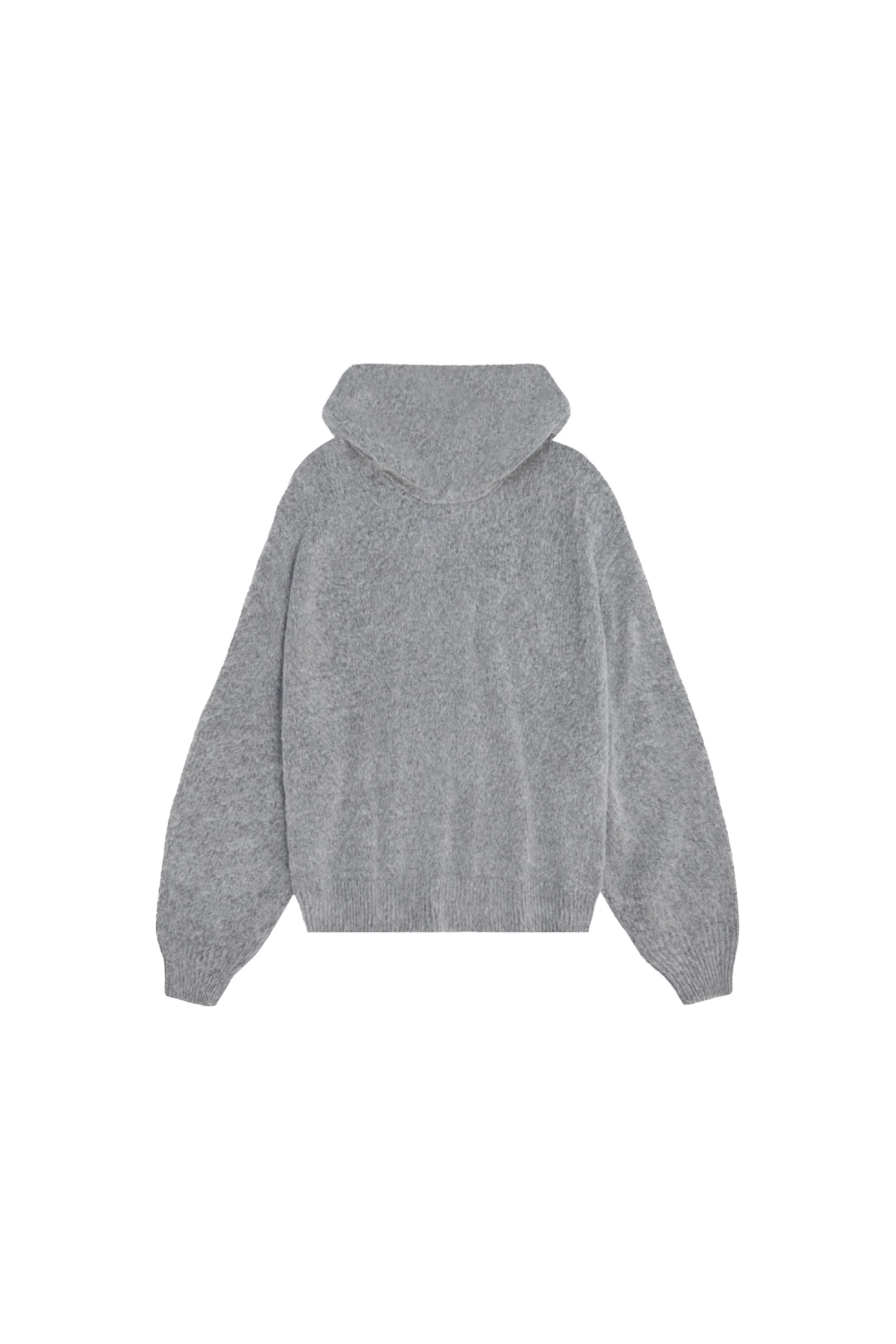 Knit Hoodie “DYSTOPIA” Grey - Image 12