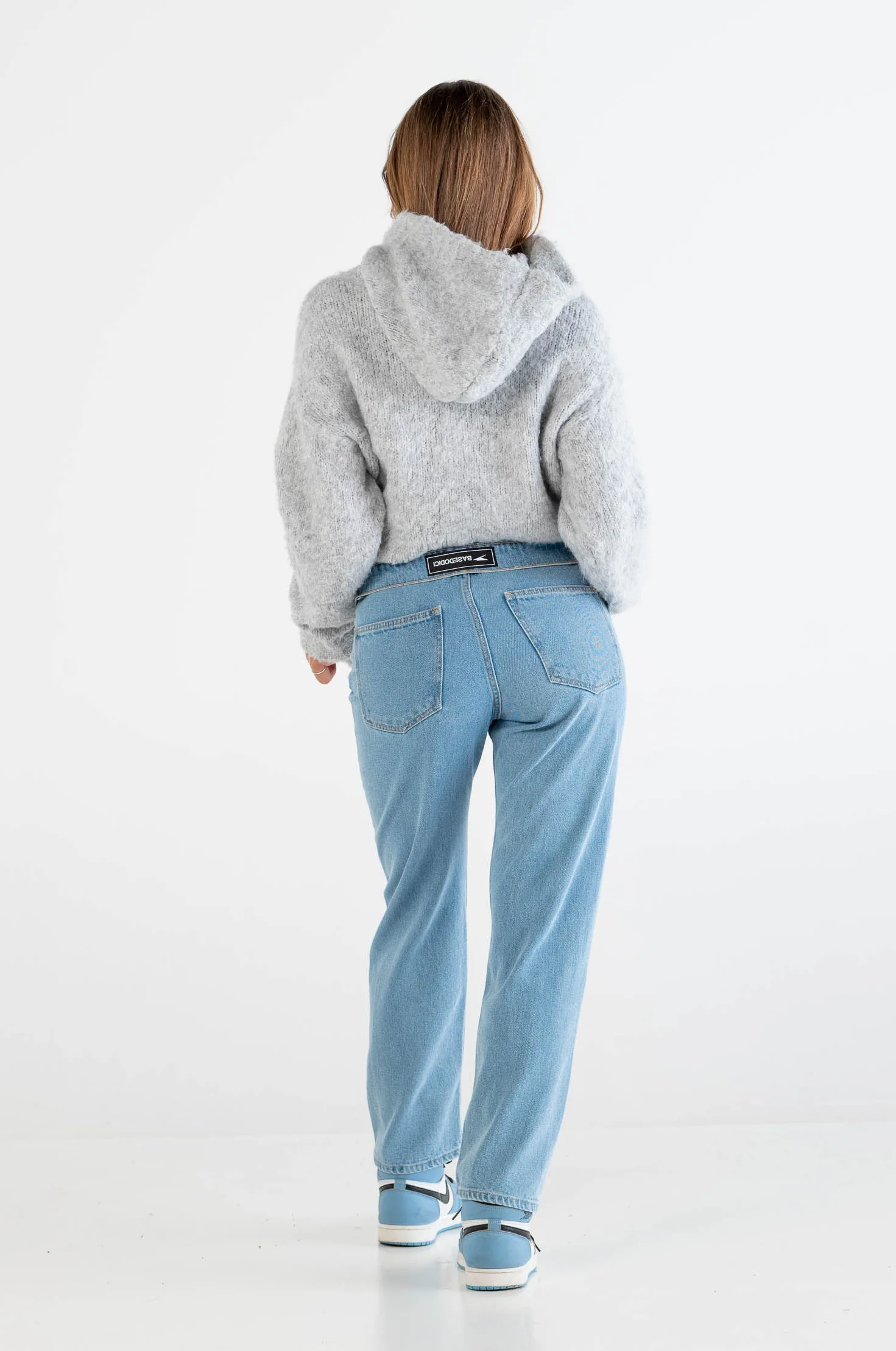 Knit Hoodie “DYSTOPIA” Grey - Image 8