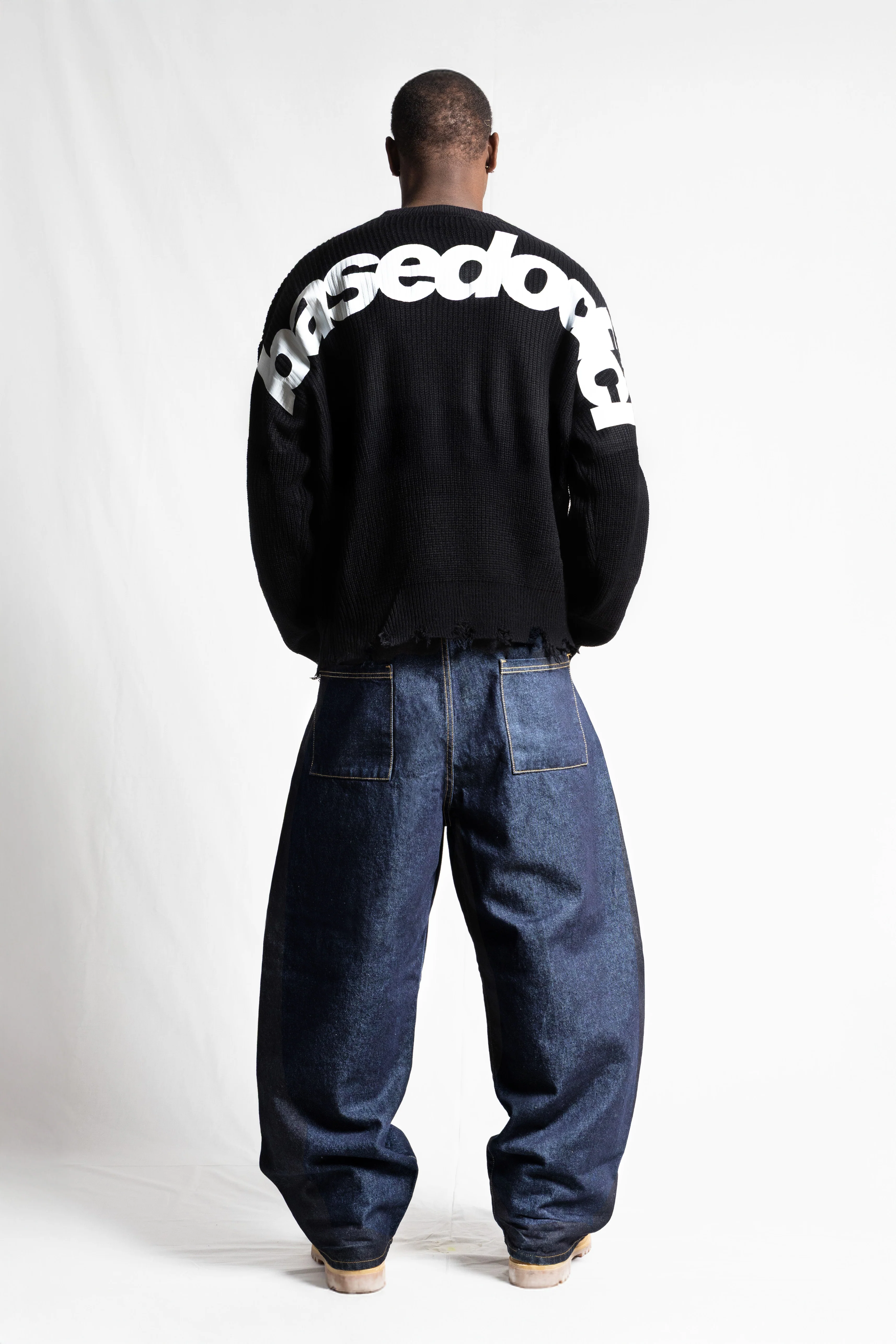 Look "RUDEBOY LDN" Knit Shoulder Logo