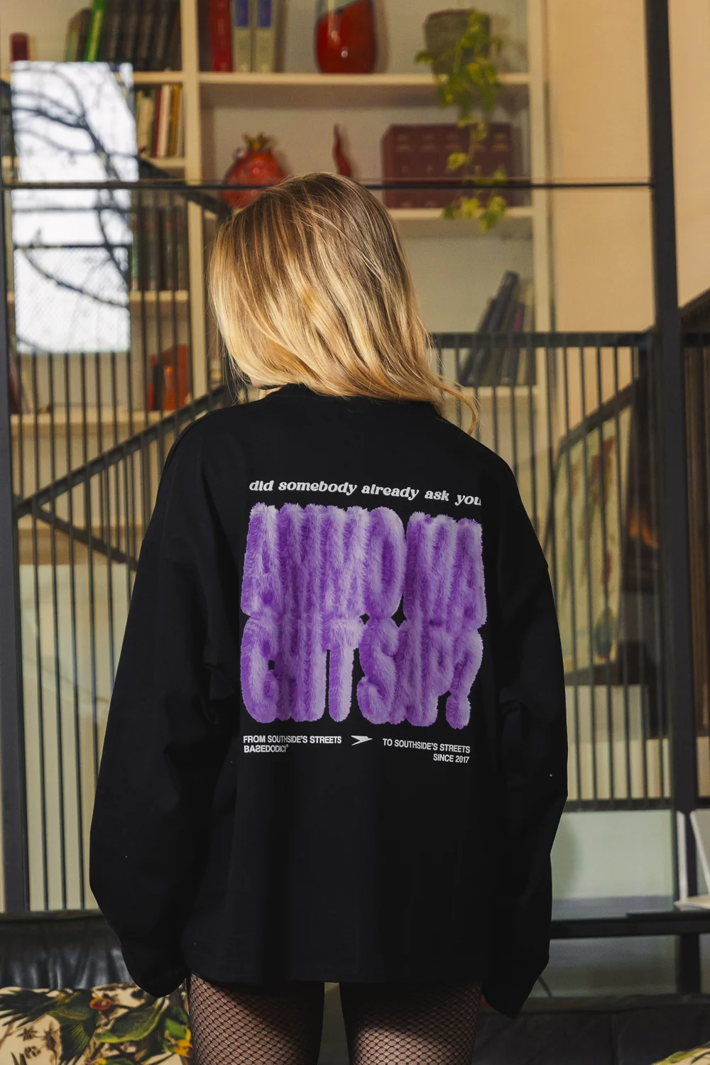 Longsleeve "AMMO" CHI'T'SAP Black/FurryPink - Image 3