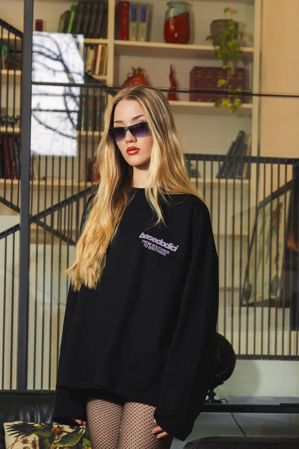 Longsleeve "AMMO" CHI'T'SAP Black/FurryPink - Image 4