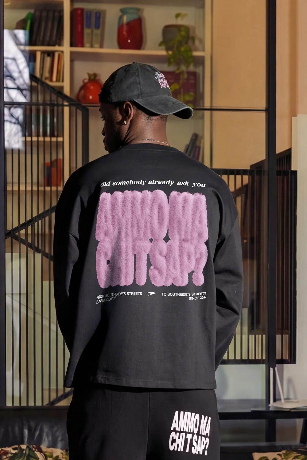 Longsleeve "AMMO" CHI'T'SAP Black/FurryPink - Image 5