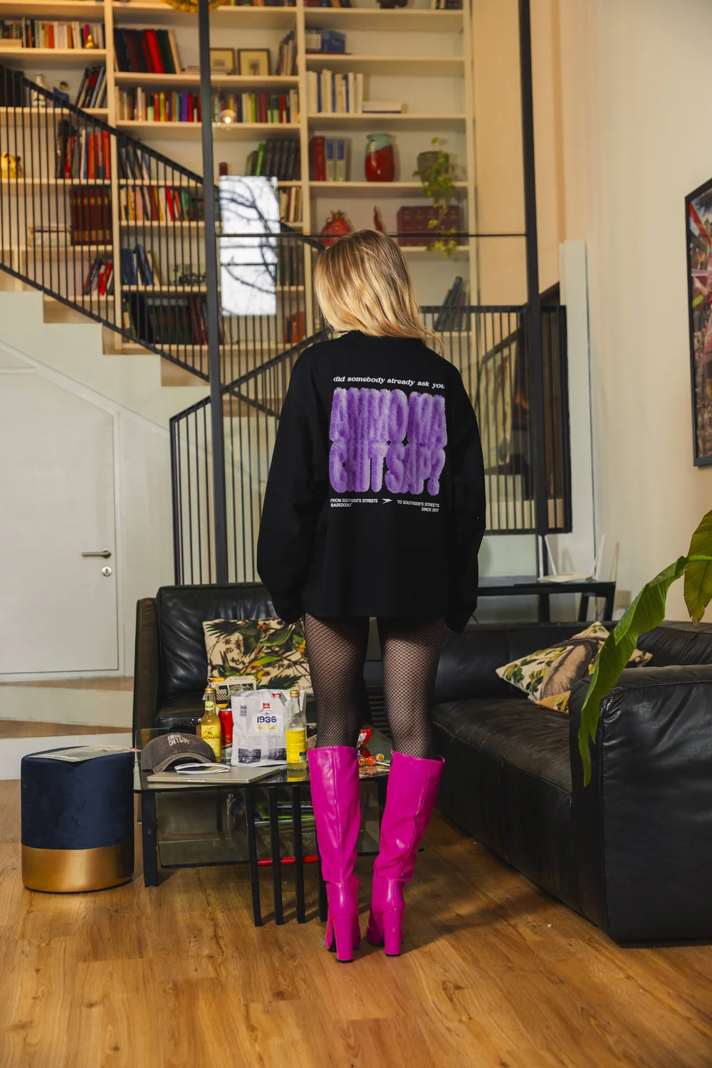 Longsleeve "AMMO" CHI'T'SAP Black/FurryPink - Image 6
