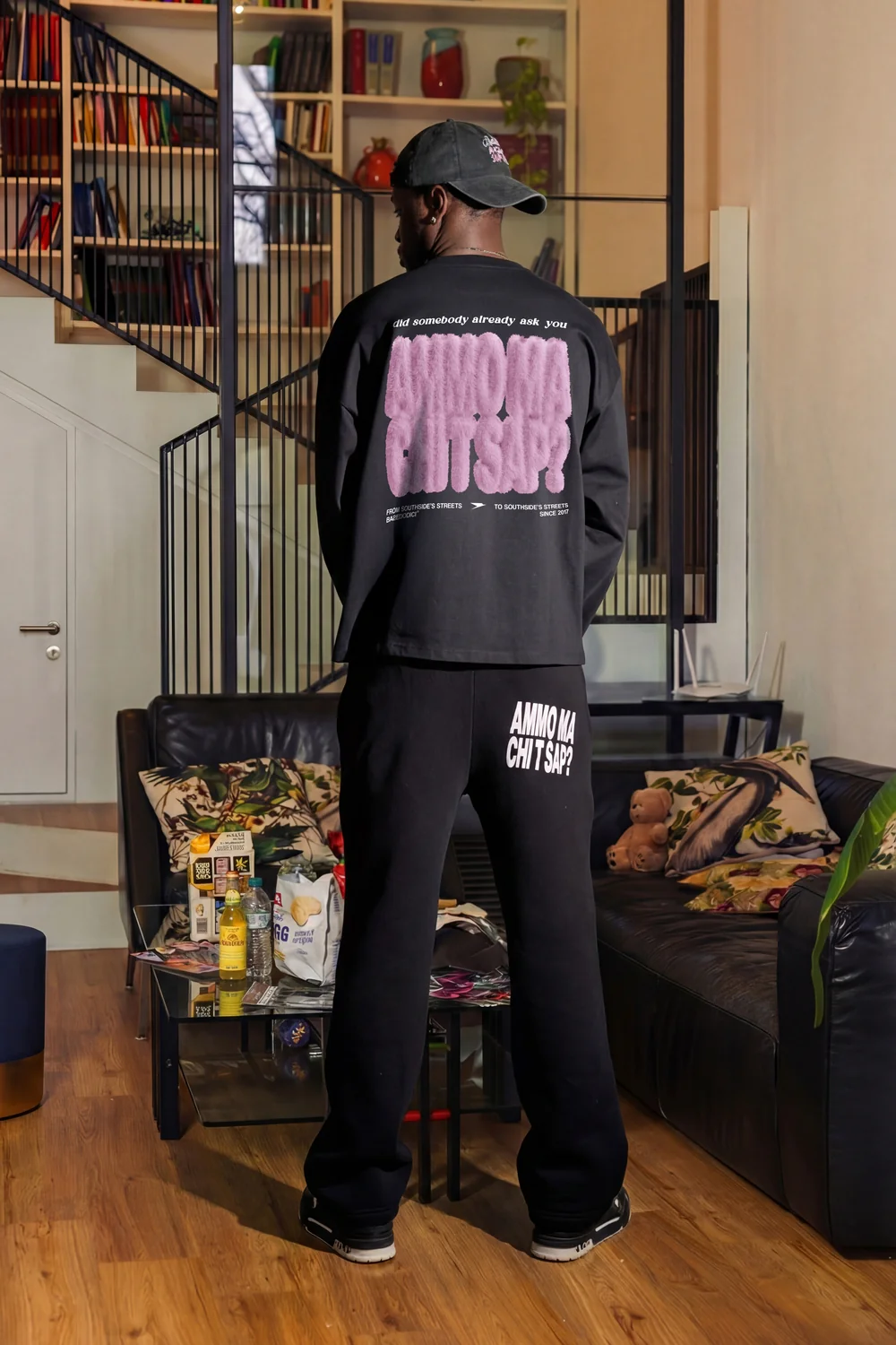 Longsleeve "AMMO" CHI'T'SAP Black/FurryPink - Image 8