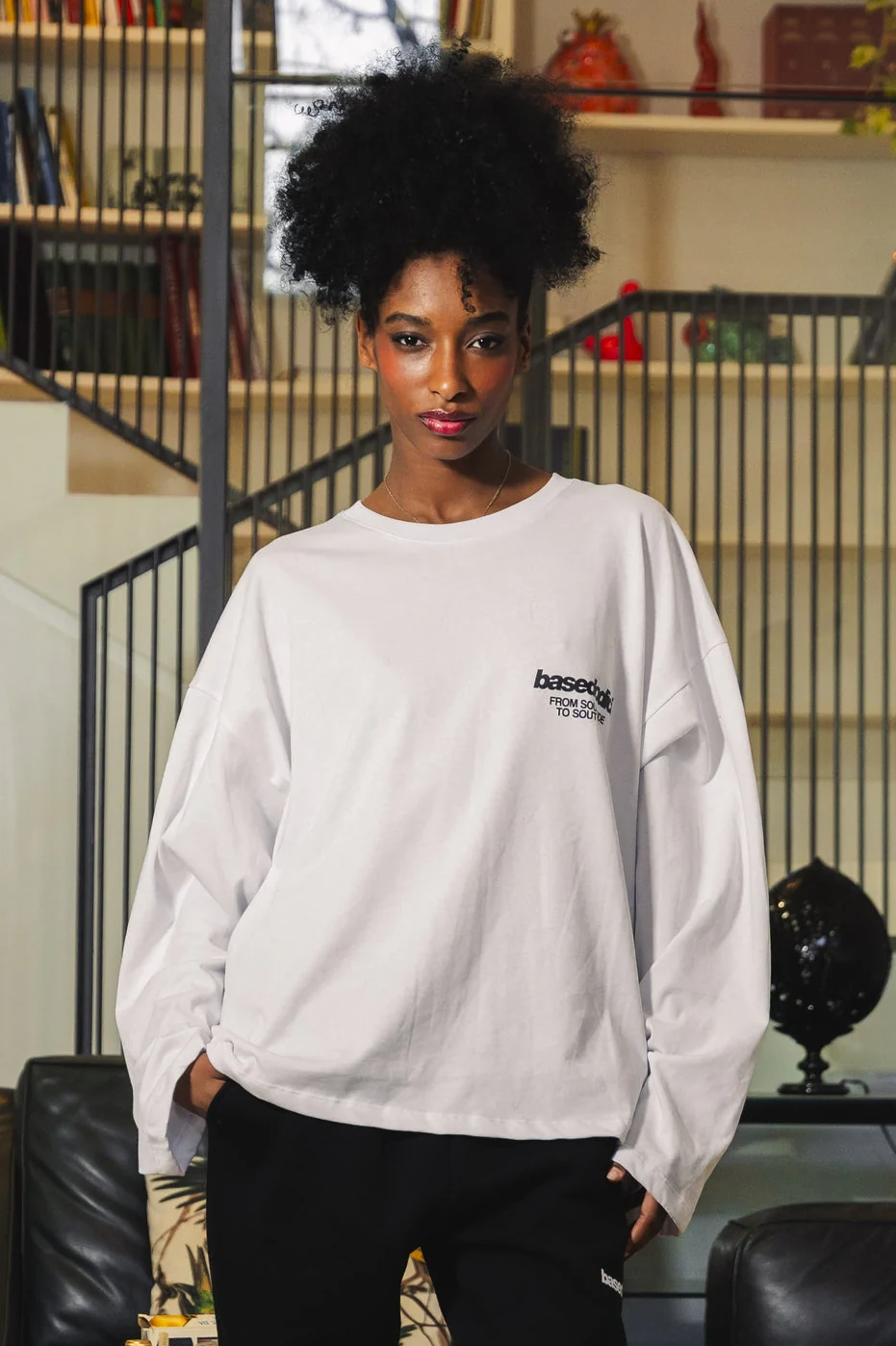 Longsleeve "AMMO" CHI'T'SAP White/BasicScript - Image 4
