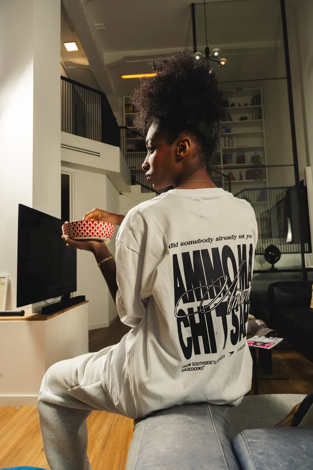 Longsleeve "AMMO" CHI'T'SAP White/BasicScript - Image 5