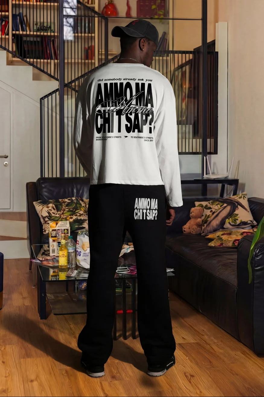 Longsleeve "AMMO" CHI'T'SAP White/BasicScript - Image 8