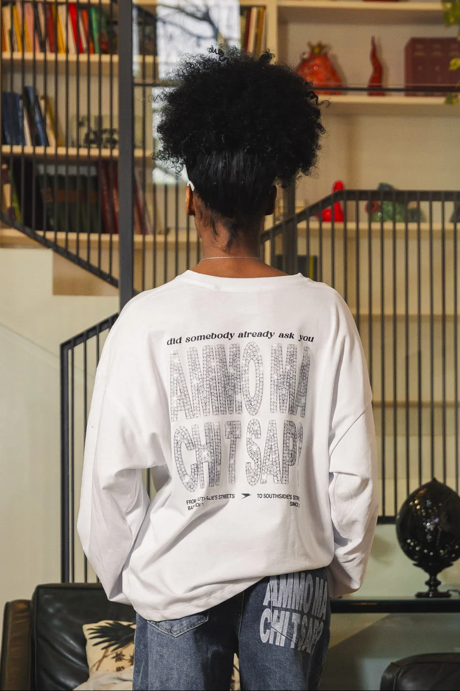 Longsleeve "AMMO" CHI'T'SAP White/Grillz - Image 2