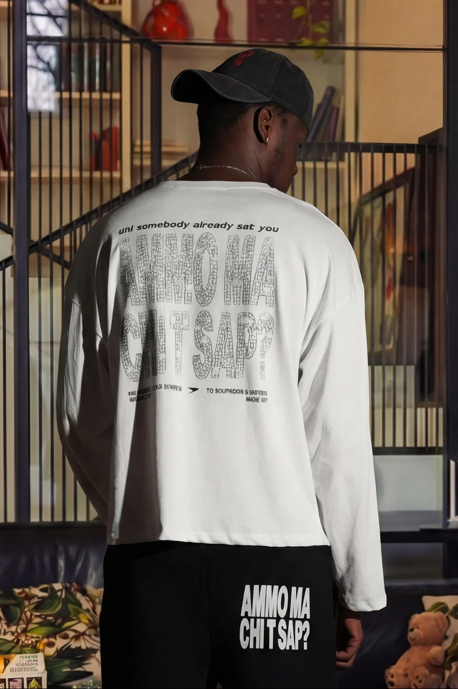 Longsleeve "AMMO" CHI'T'SAP White/Grillz - Image 4