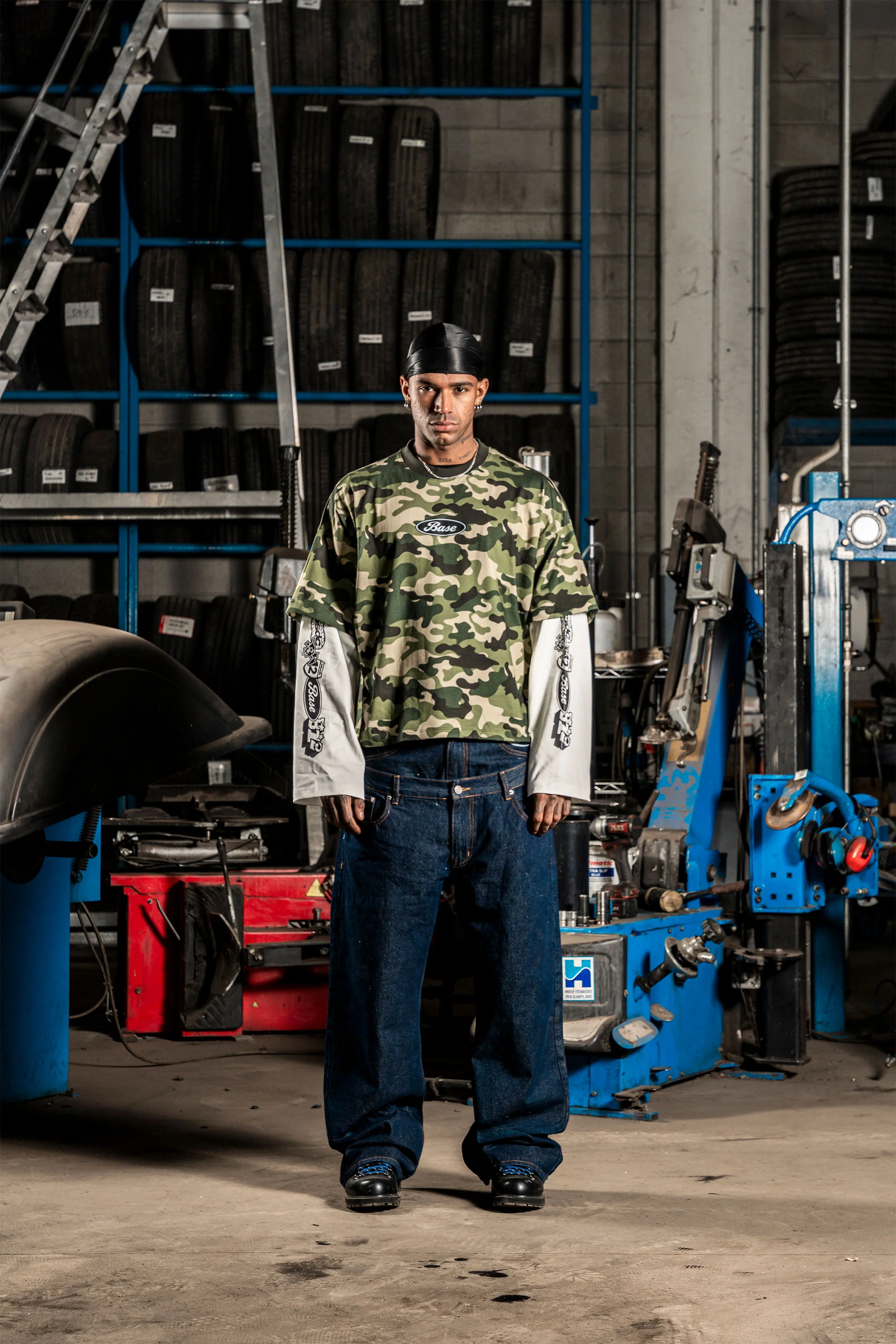 Longsleeve "DETROIT" Camo Green - Image 5