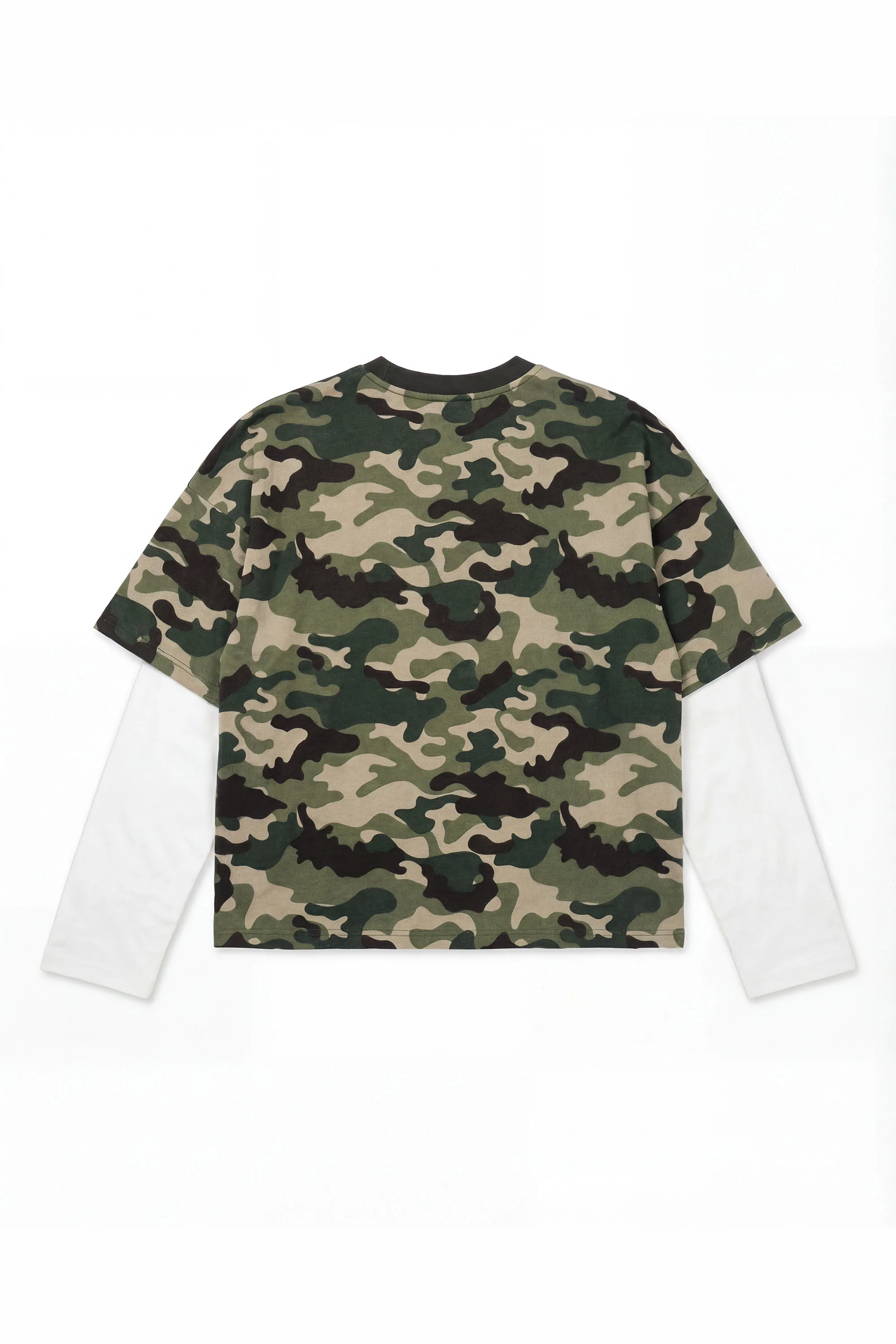 Longsleeve "DETROIT" Camo Green - Image 8