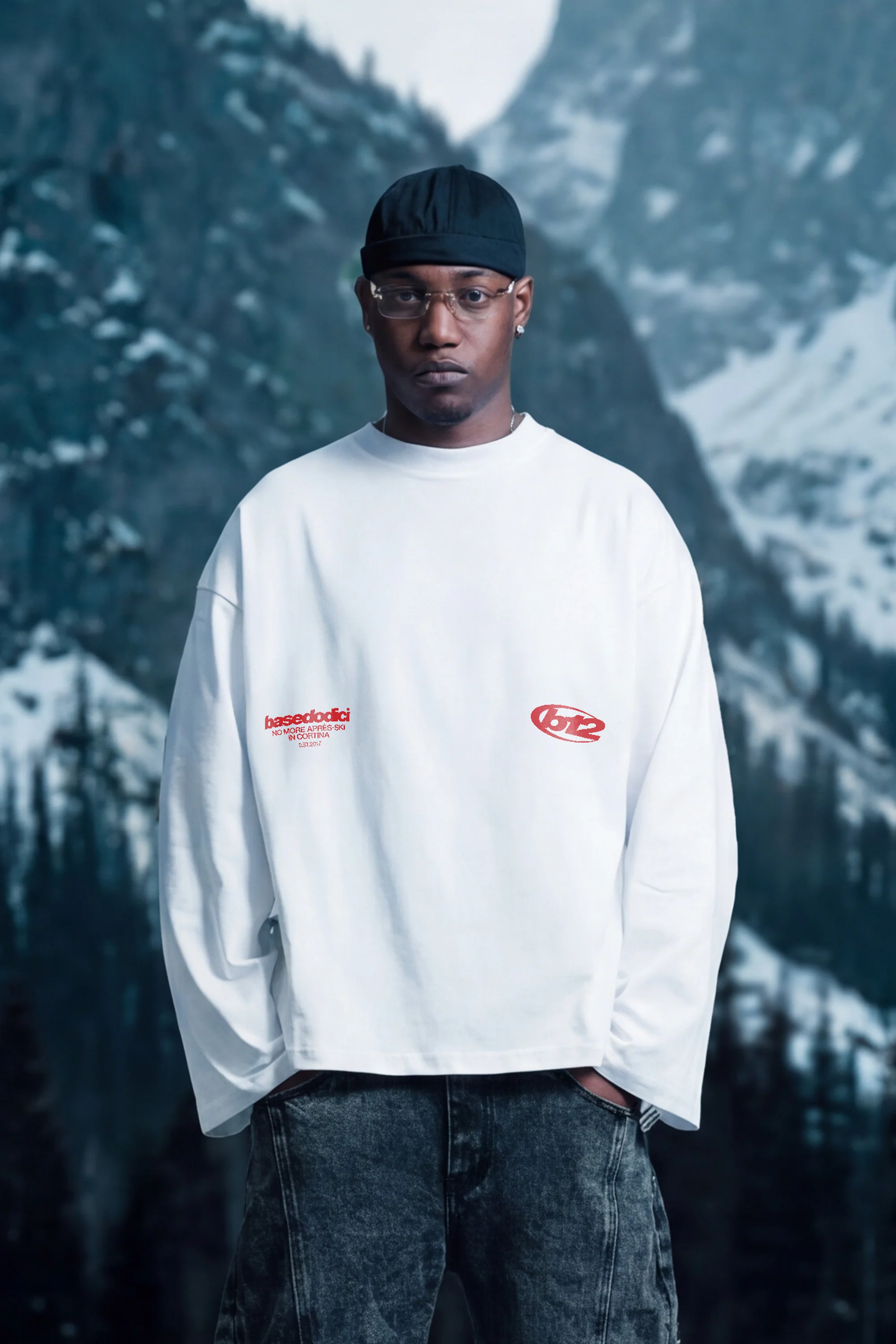 Longsleeve "DIRTY XMAS" Apres-Ski in the Street White - Image 3