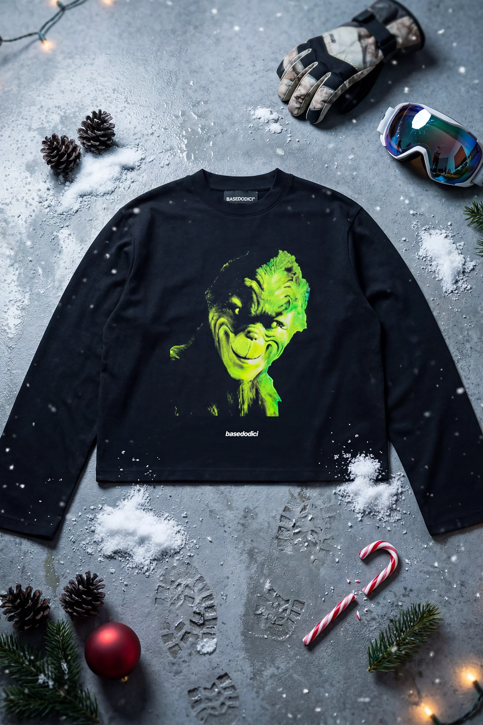 Longsleeve "DIRTY XMAS" Gr*nch Black - Image 4