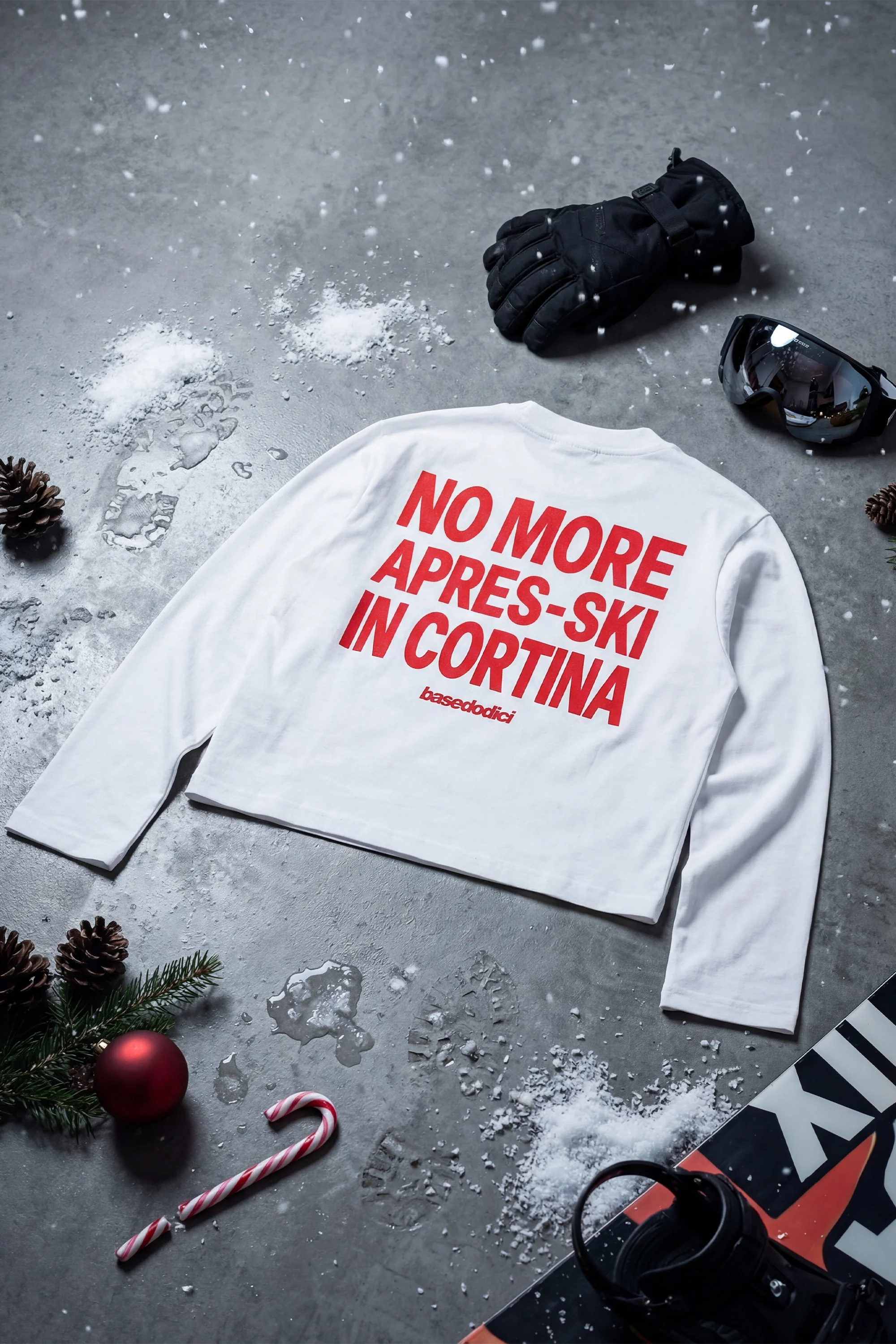 Longsleeve "DIRTY XMAS" No More Apres-Ski White - Image 4