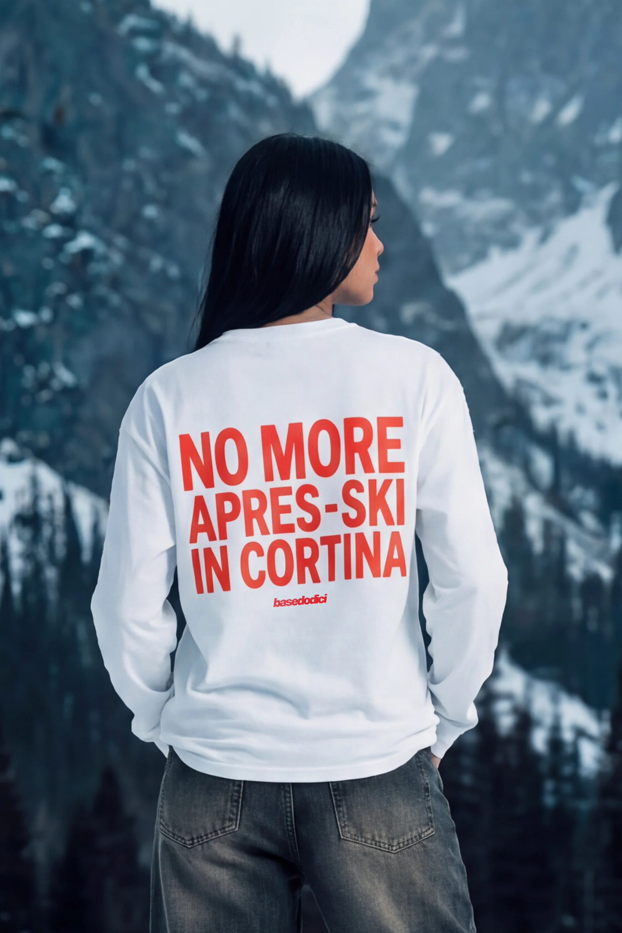 Longsleeve "DIRTY XMAS" No More Apres-Ski White - Image 5