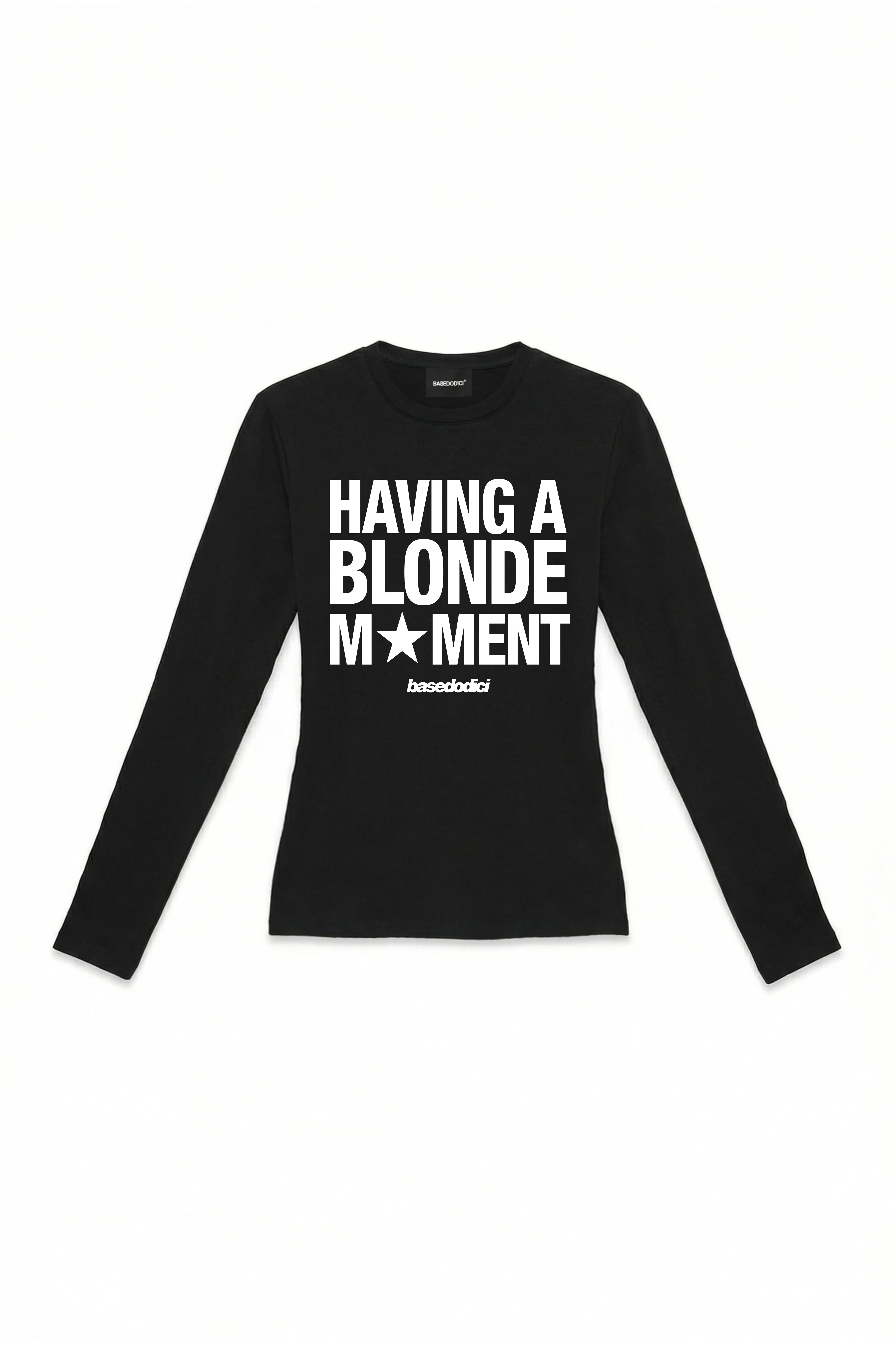 Longsleeve "DIVA" Blonde Black