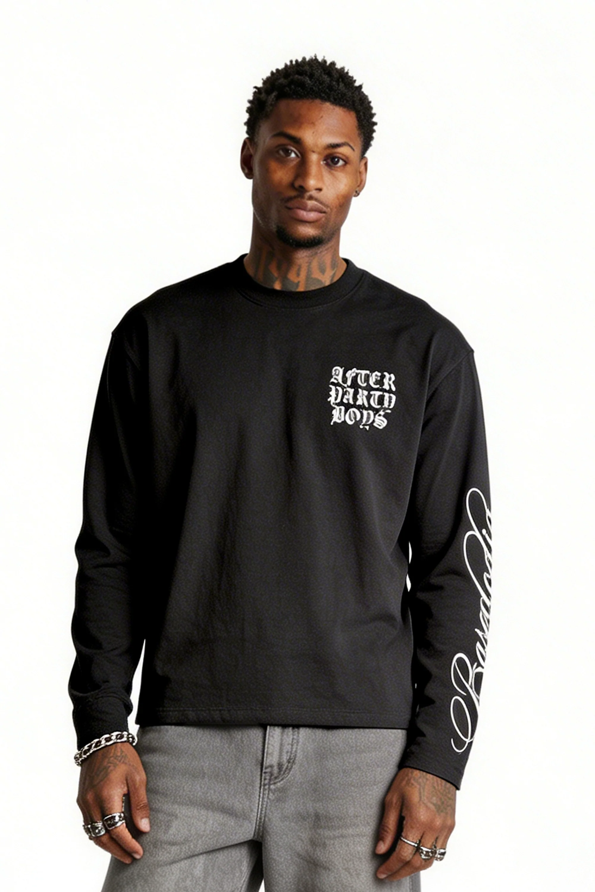 Longsleeve "FOR DREAMERS" AfterParty Black - Image 3