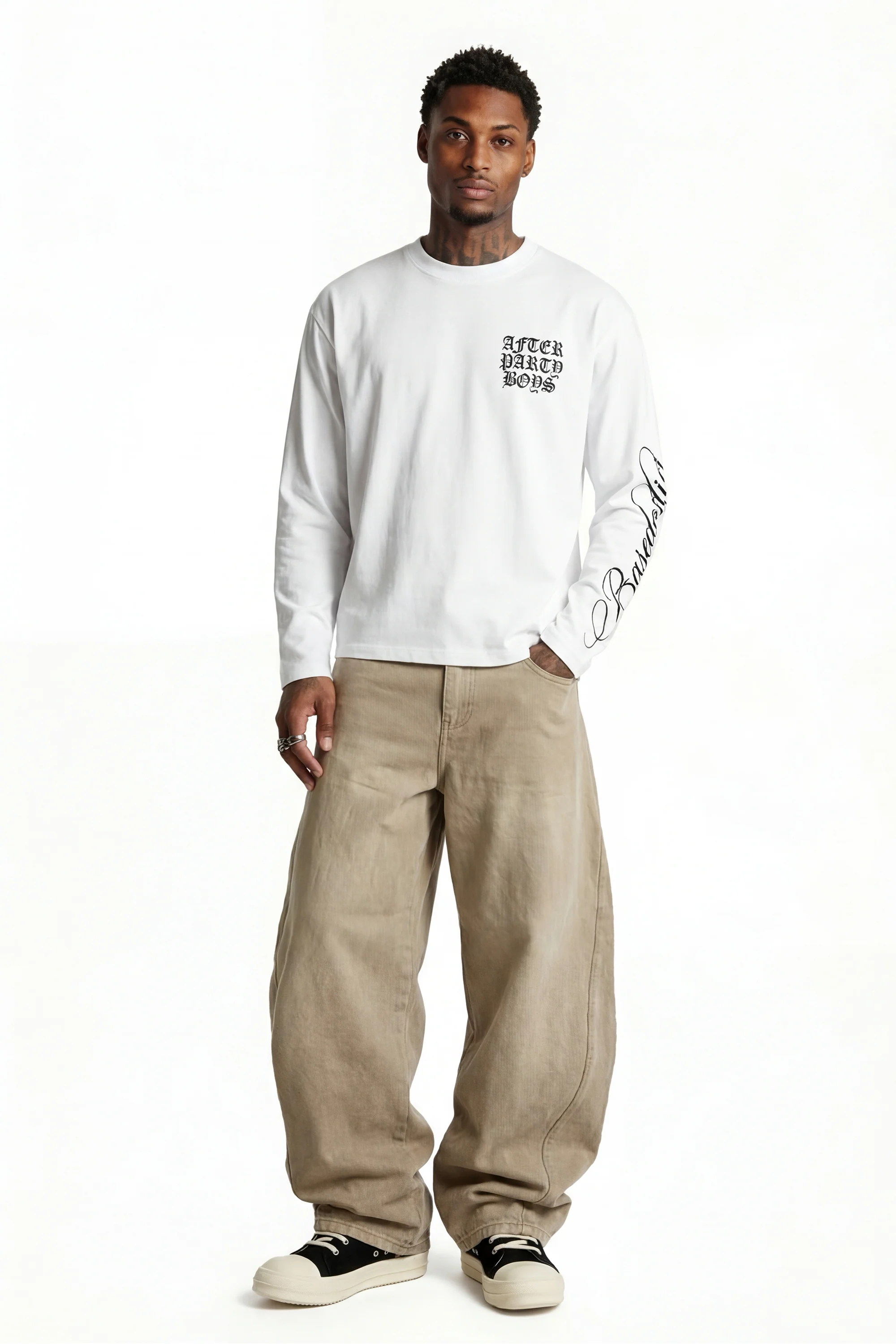 Longsleeve "FOR DREAMERS" AfterParty White - Image 6